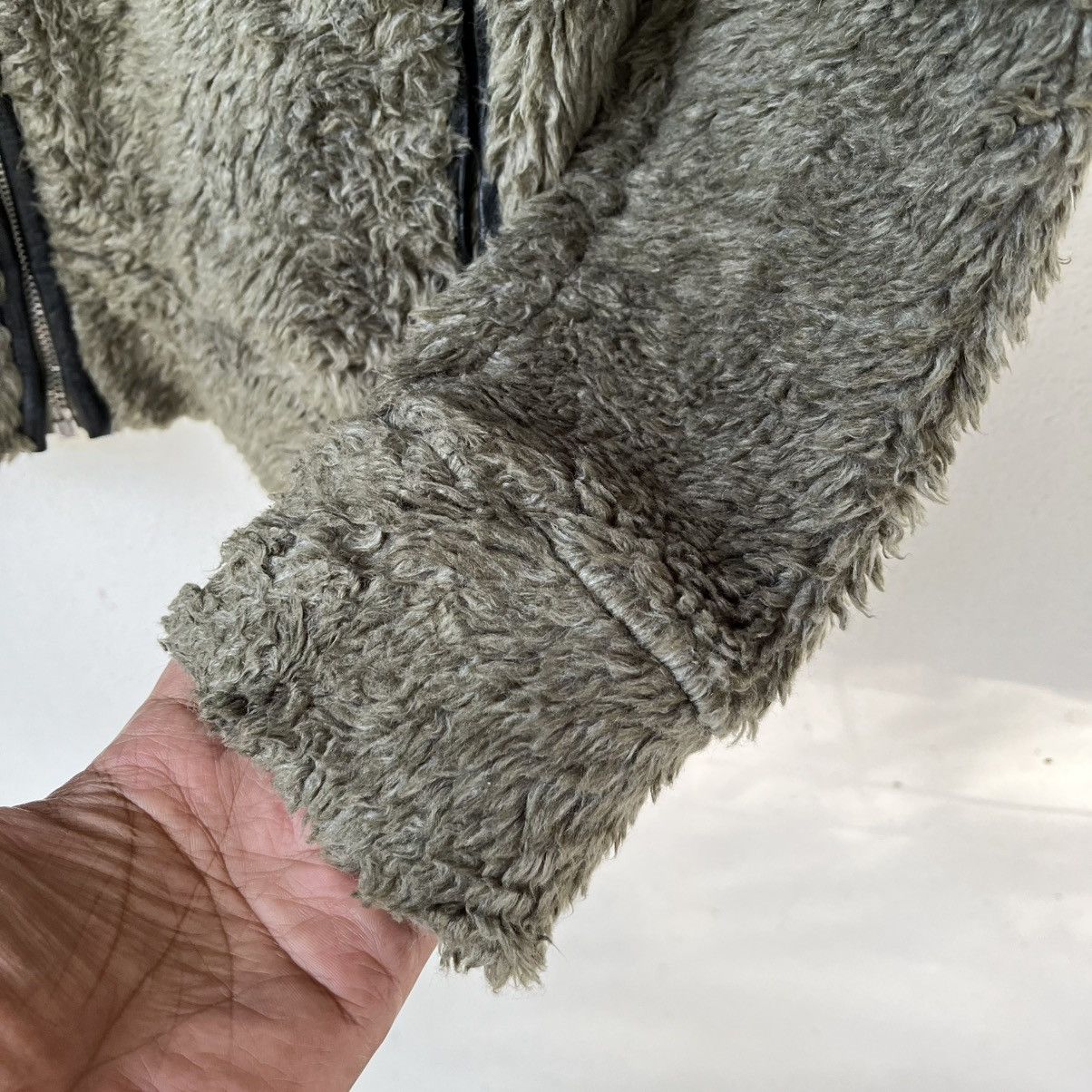 Diesel Diesel Made in Italy Fuzzy Boa Hoodie Olive Green Y2K Size US S / EU 44-46 / 1 - 9 Thumbnail