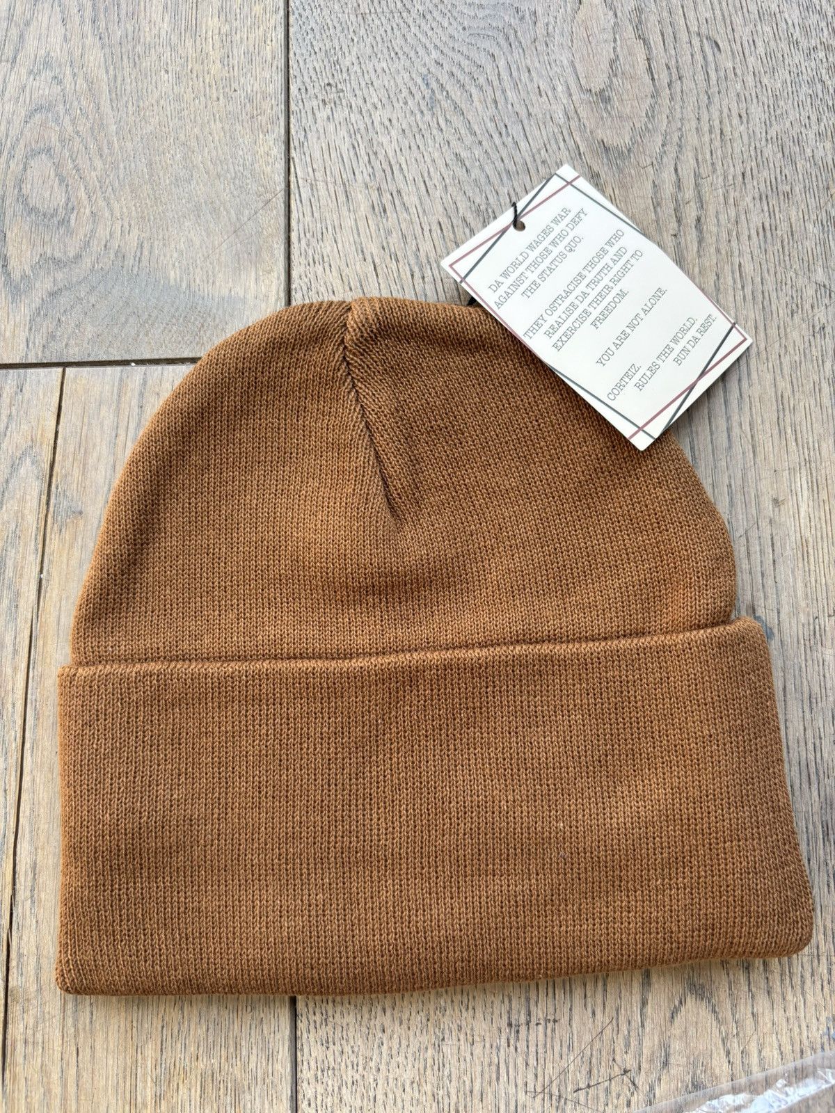 Corteiz Corteiz Allstarz beanie brown brand new with tags