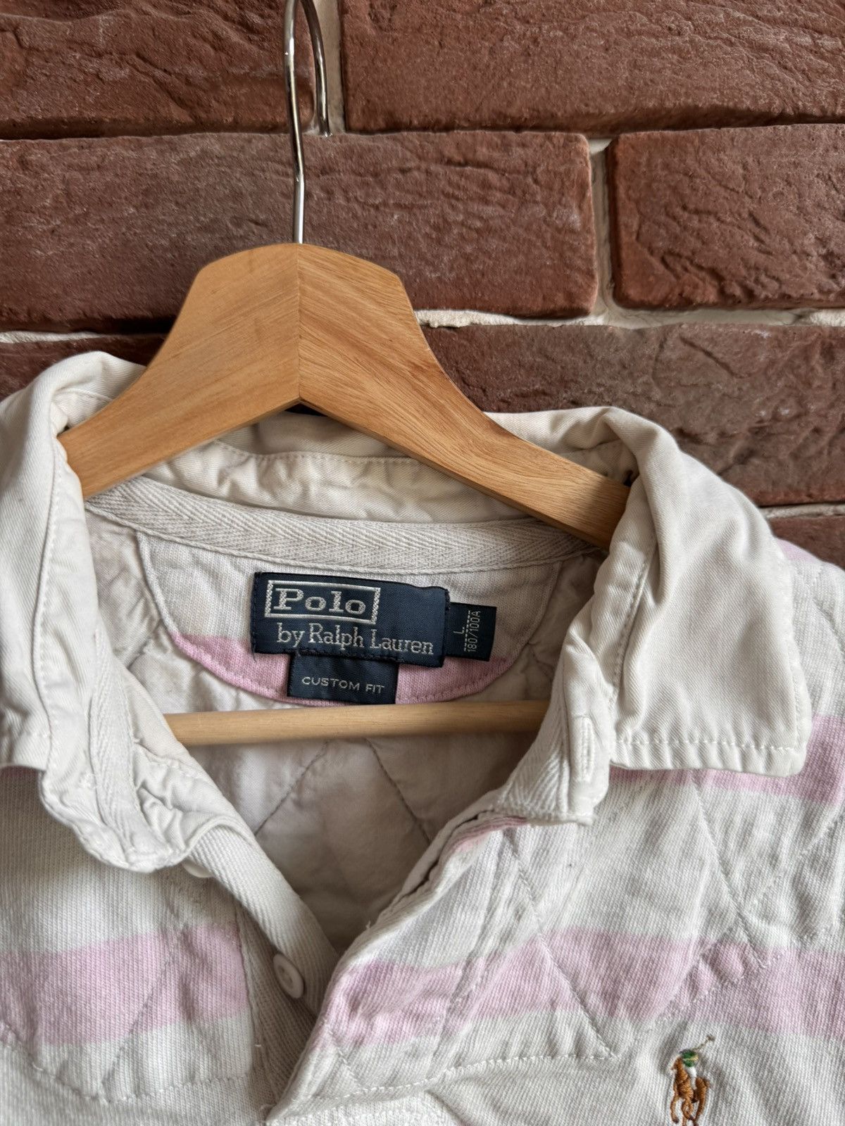 Polo Ralph Lauren Vintage Rugby Polo Ralph Lauren PRL White Pink Large Hype Size US L / EU 52-54 / 3 - 5 Thumbnail