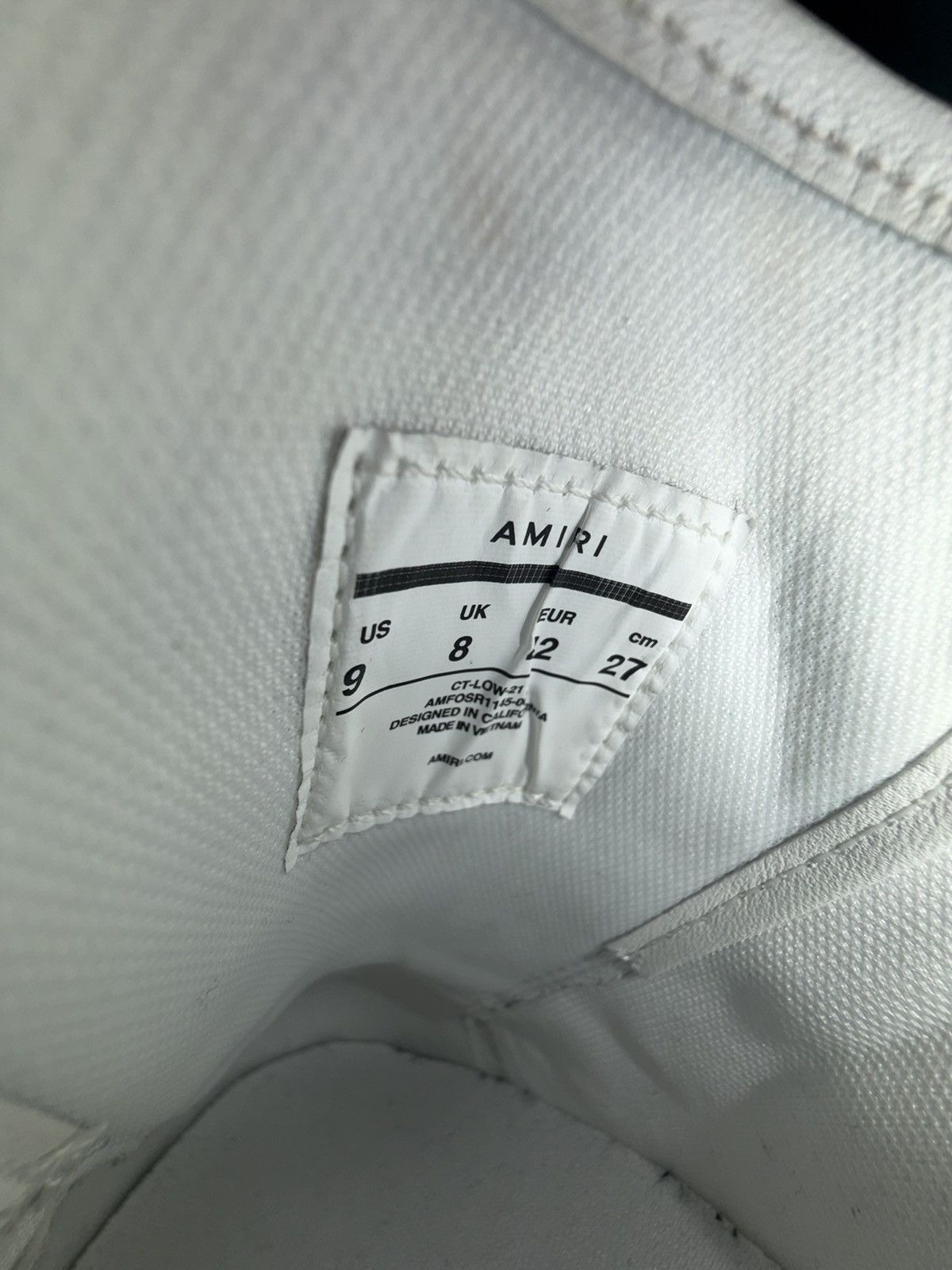Amiri AMIRI MA QUAD COURT LOW | Black, White & Cream | 42 EU | Size US 9 / EU 42 - 9 Thumbnail