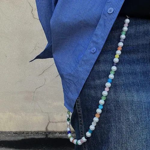 Jewelry 521Pearl Pants Chain – Cleanfit Y2K Waist Accessory Size ONE SIZE - 1 Thumbnail