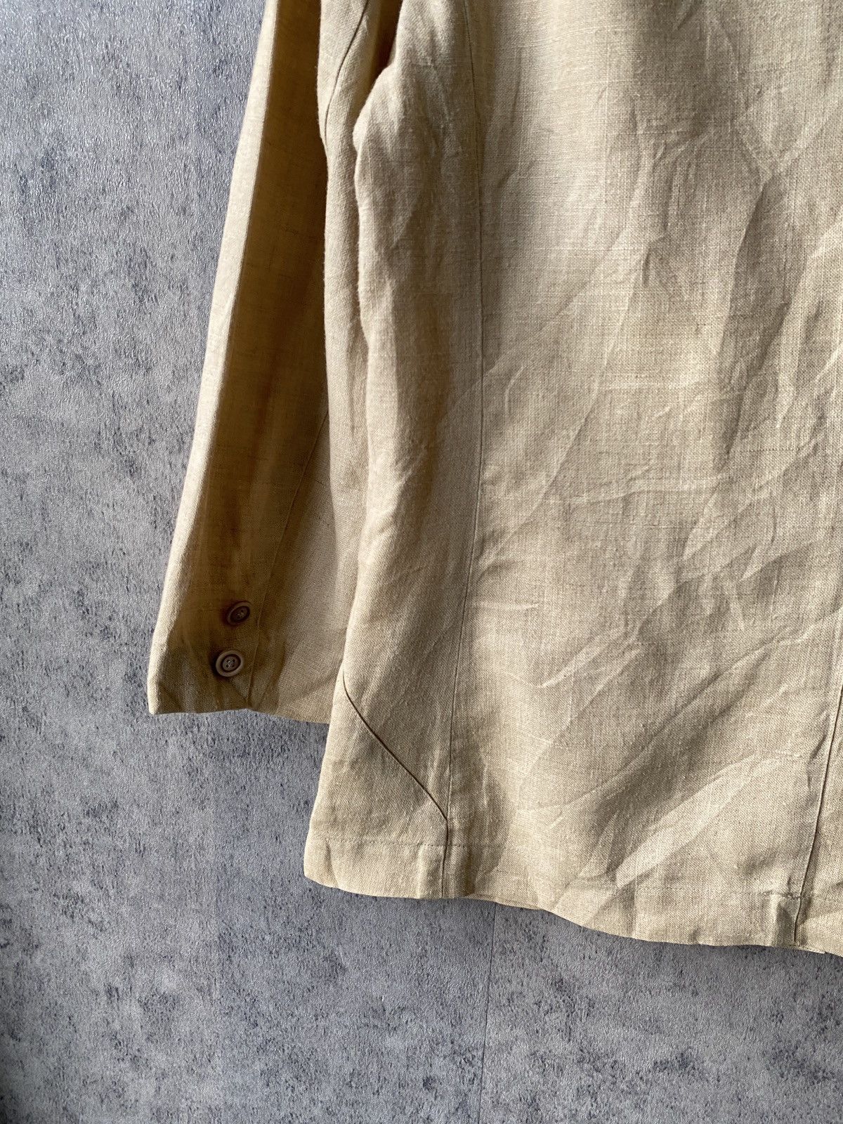 Issey Miyake Vintage 70s/80s Issey Miyake Square Label Linen Coat Jacket Size M / US 6-8 / IT 42-44 - 13 Thumbnail