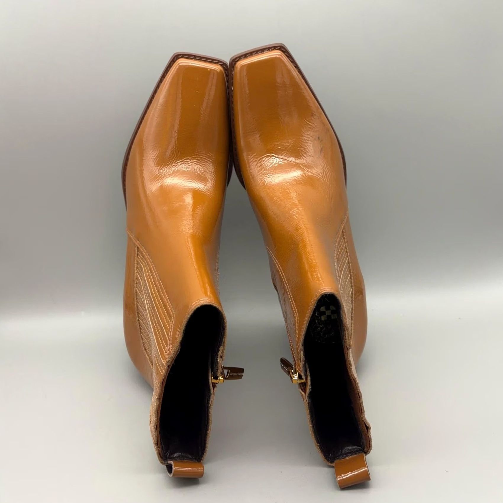 Vince Camuto Vince Camuto Boots Womens 9 Brown VC-SOJETTA Ankle Booties Block Heel Shoes Casual Workwear Square Toe Zip Size US 9 / IT 39 - 7 Thumbnail