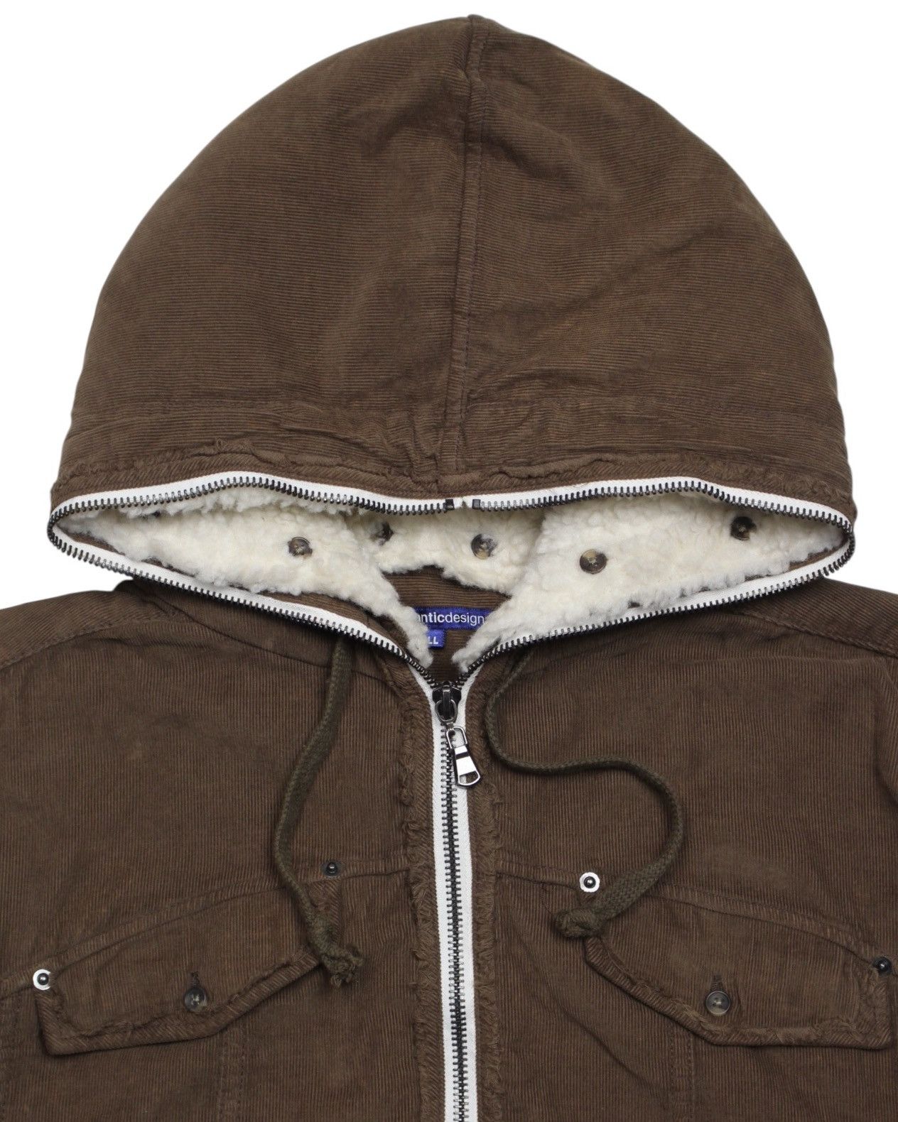 If Six Was Nine 2000S SEMANTICDESIGN CORDUROY HOODIE JACKET REMOVABLE SHERPA Size US L / EU 52-54 / 3 - 2 Thumbnail