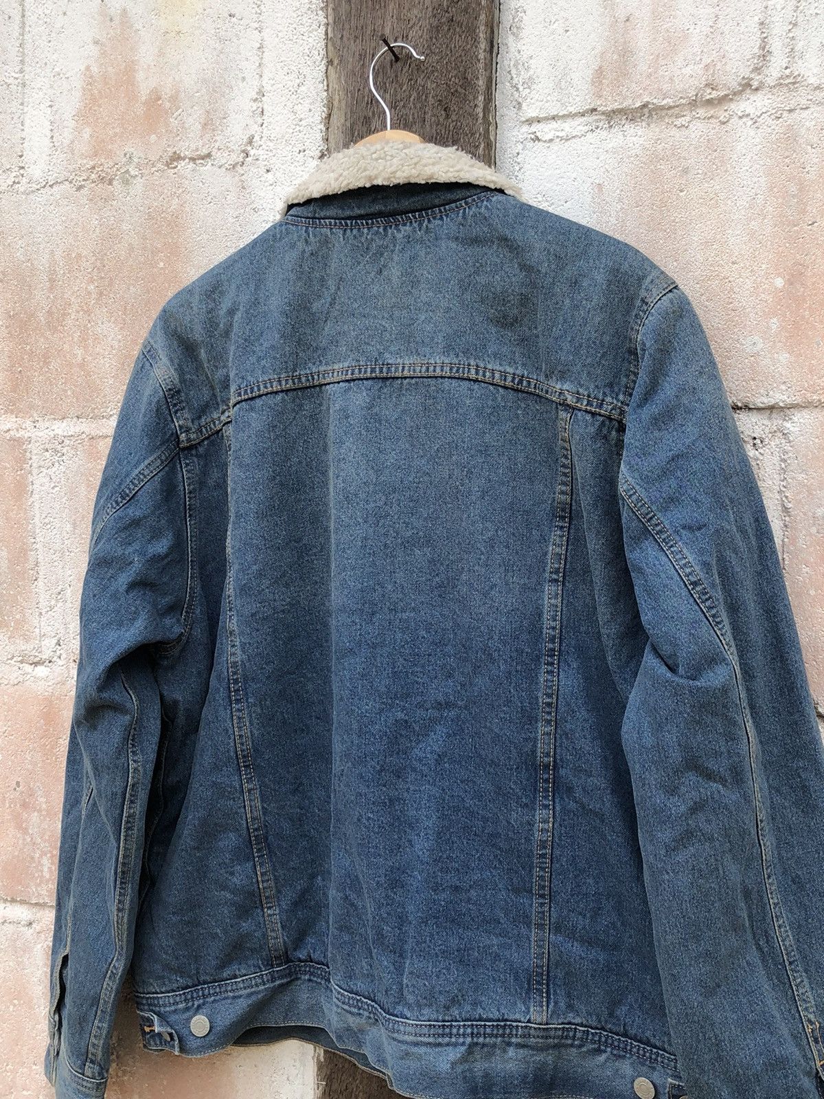GU GU Trucker Jacket Denim Shearling Size US XL / EU 56 / 4 - 7 Thumbnail
