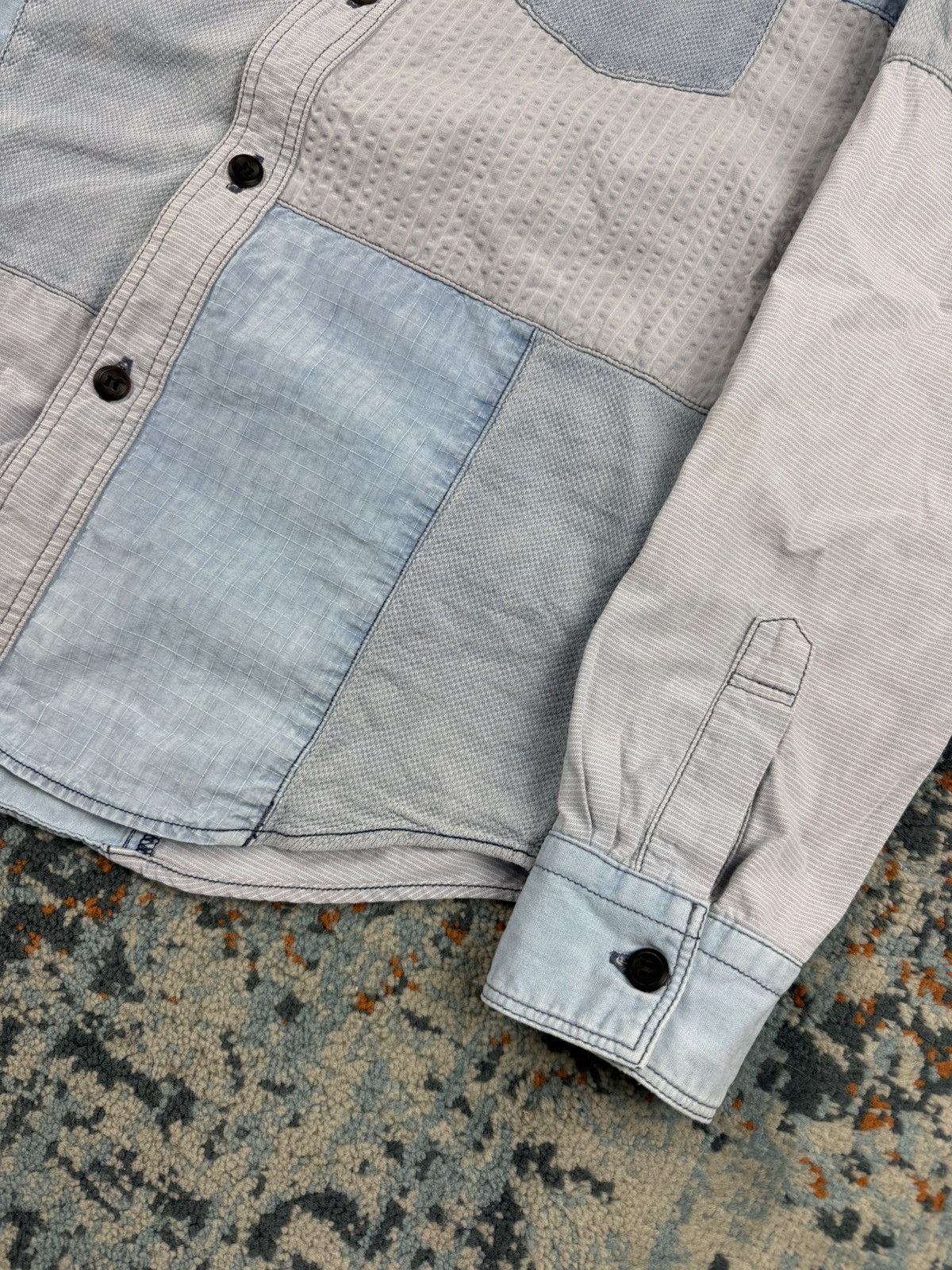 FDMTL Vintage FDMTL crazy patchwork sashiko boro style shirt Size US S / EU 44-46 / 1 - 10 Thumbnail