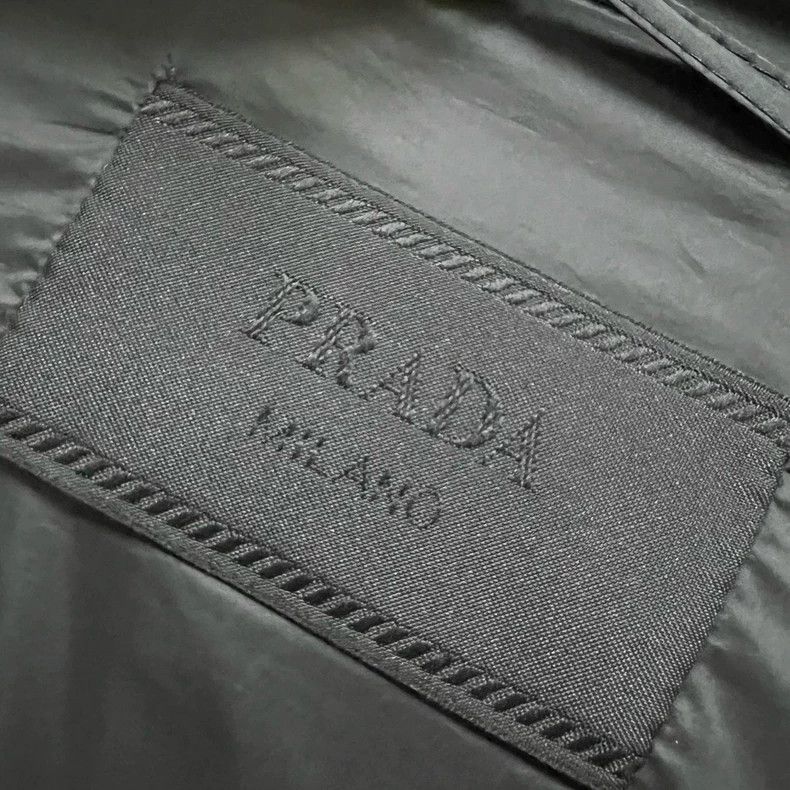 Prada Prada Black stitching triangle hooded jacket Size US L / EU 52-54 / 3 - 5 Thumbnail