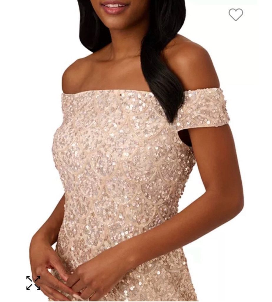 Adrianna Papell Women's Adrianna Papell Gold Cocktail Dress Size 6 Size M / US 6-8 / IT 42-44 - 1 Thumbnail