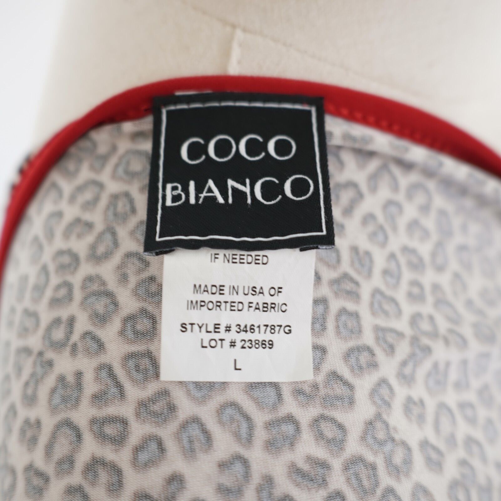 Designer Coco Bianco Kimono Flutter Sleeve Cheetah Print Brown Blouse Size L / US 10 / IT 46 - 8 Thumbnail