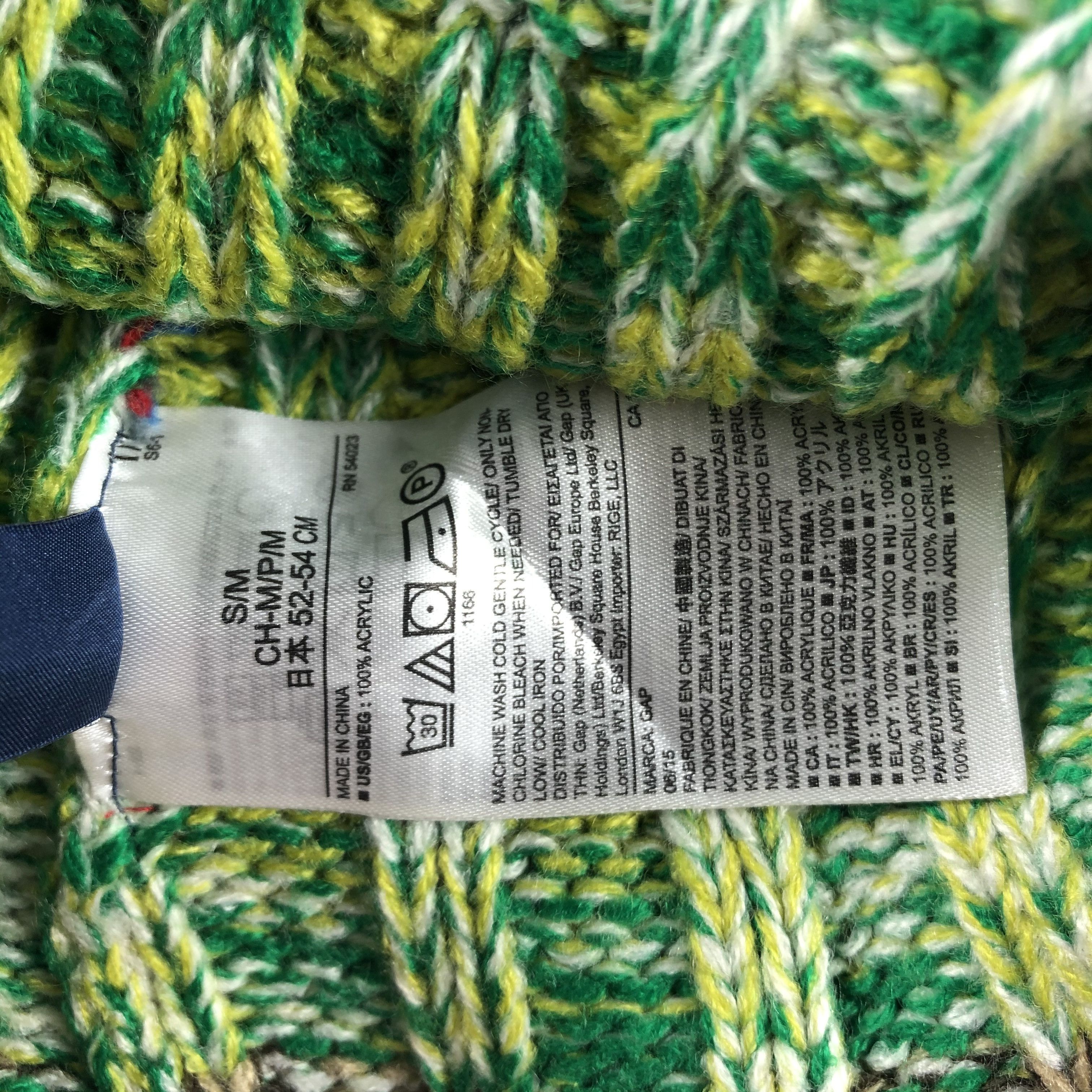 Gap × Vintage Gap Kids Bobble Beanie Snow Hat Snow Cap -D160 Size ONE SIZE - 6 Thumbnail