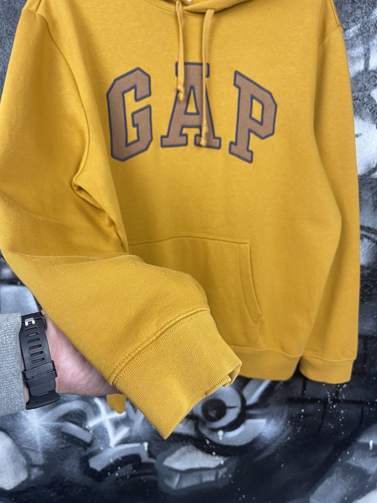 Gap GAP Cotton Mustard Hoodie Embroidered Logo Men’s Size L Size US L / EU 52-54 / 3 - 4 Thumbnail