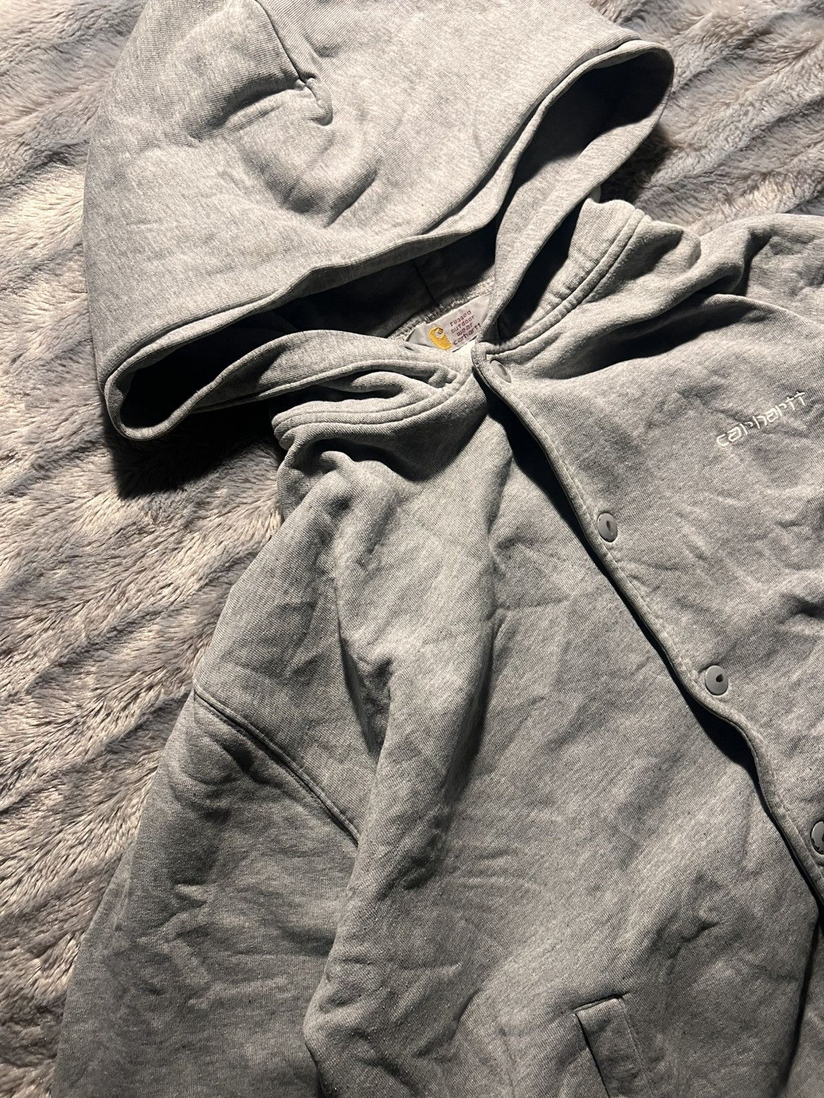 Carhartt Vintage carhartt button up hoodie Size US L / EU 52-54 / 3 - 6 Thumbnail