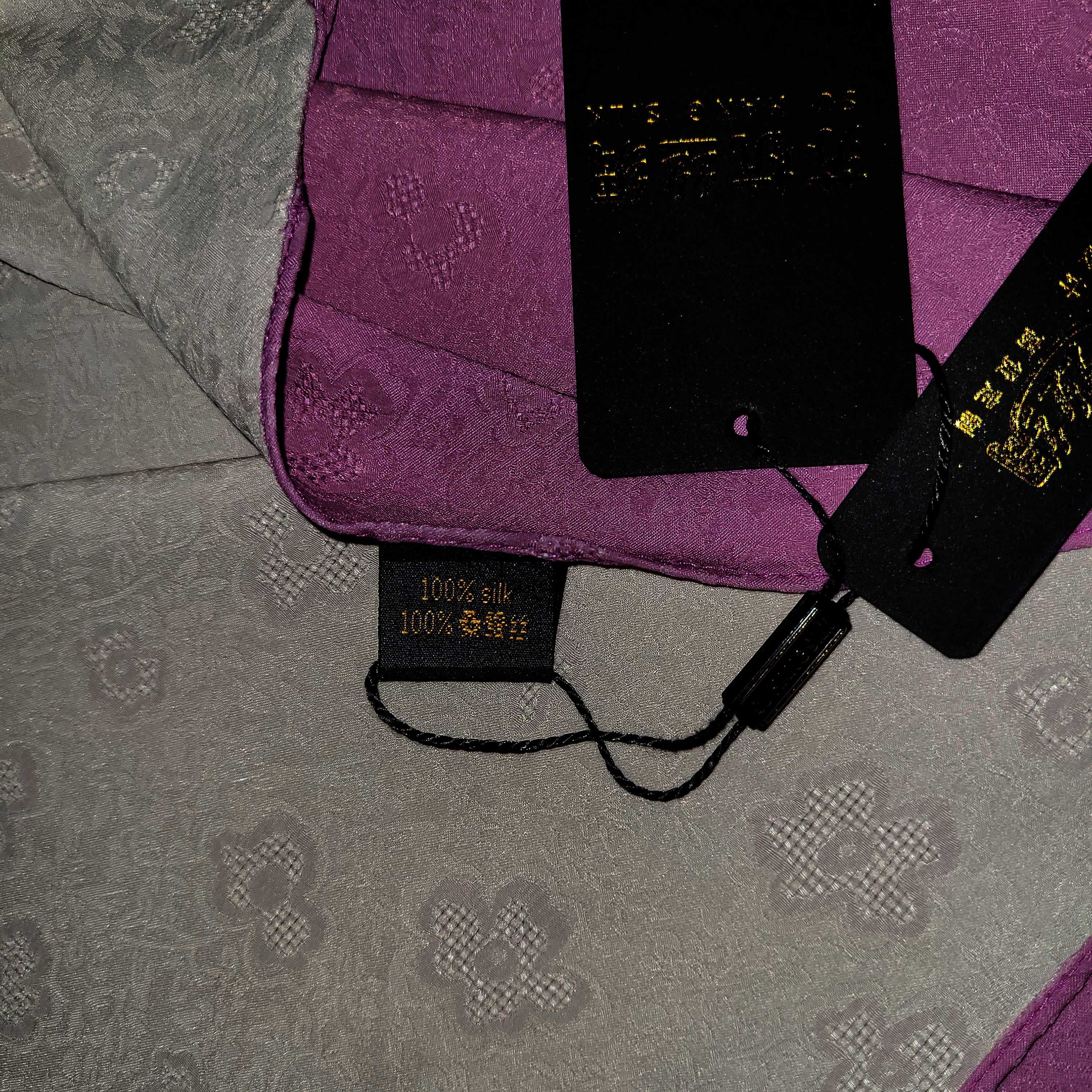 Other NWT Double-Sided Silk Scarf 52"x52" Large Square Wrap 3412 Size ONE SIZE - 2 Thumbnail