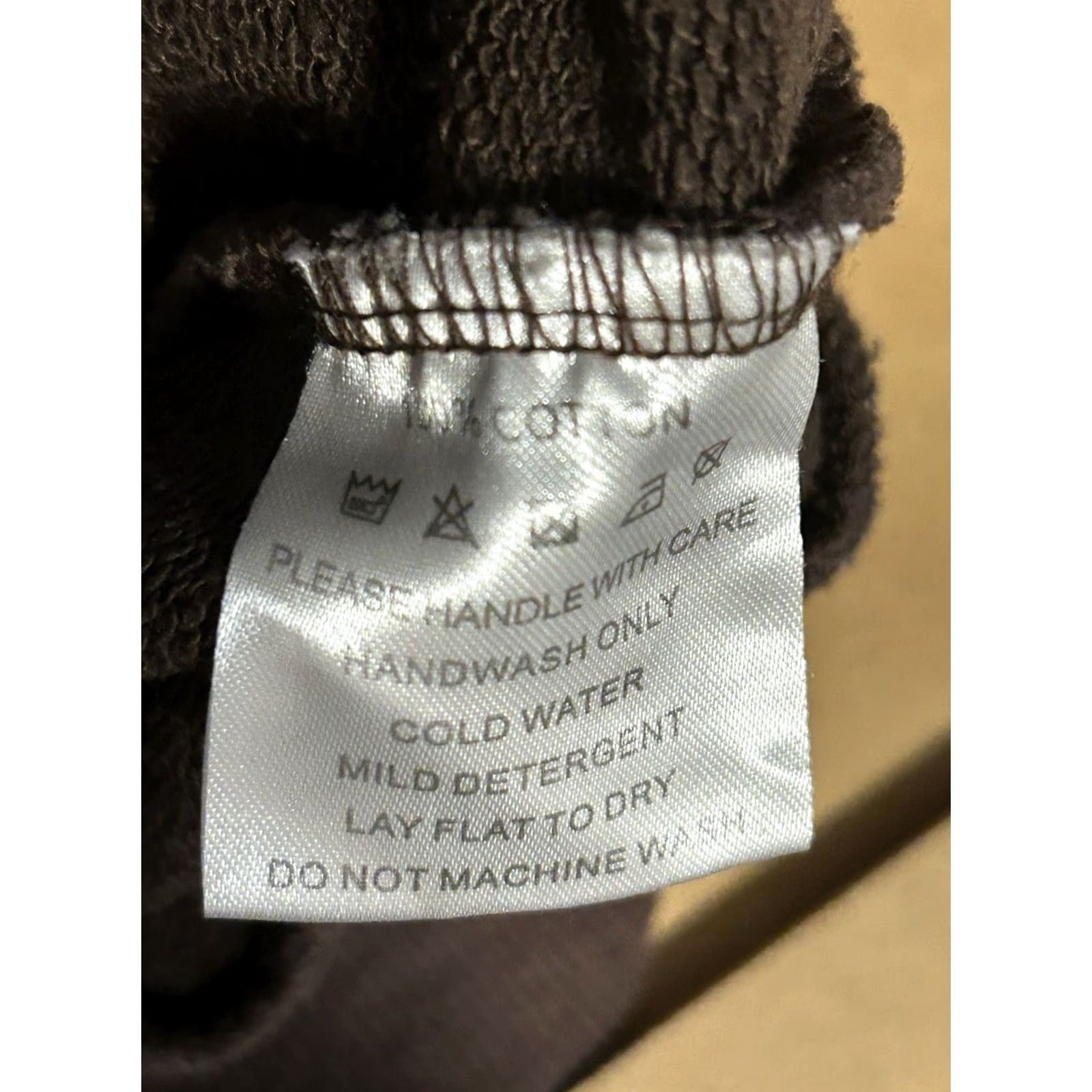 J Brand 44 Brand 4 Players 4 Underdogs Hoodie Women L Brown Embroidered Chest Modern Pullover Hooded Knit Long Sleeve Casual Winter Vintage No Size L / US 10 / IT 46 - 7 Thumbnail