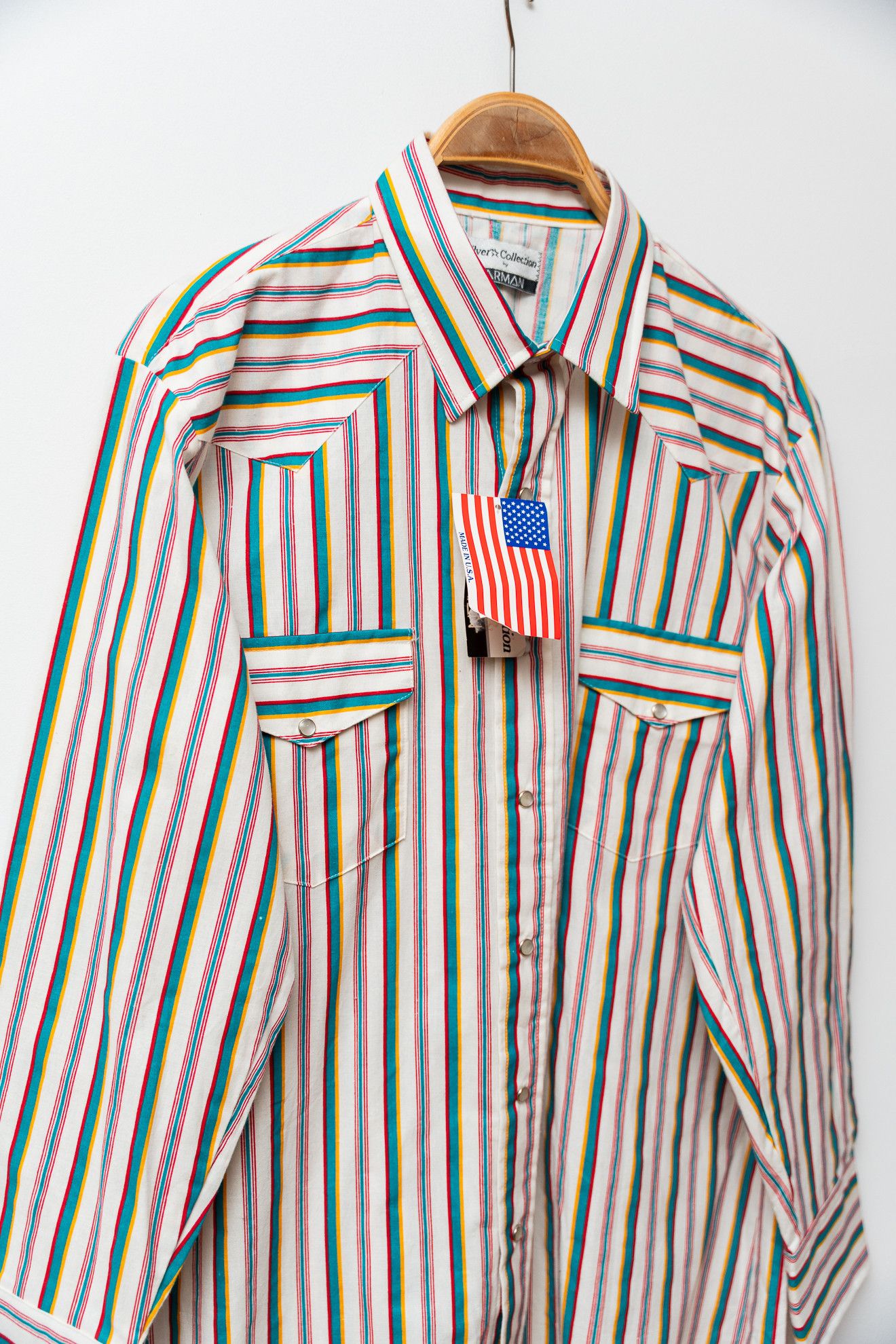 Other DEADSTOCK Vintage Karman Western Shirt Size US L / EU 52-54 / 3 - 6 Thumbnail
