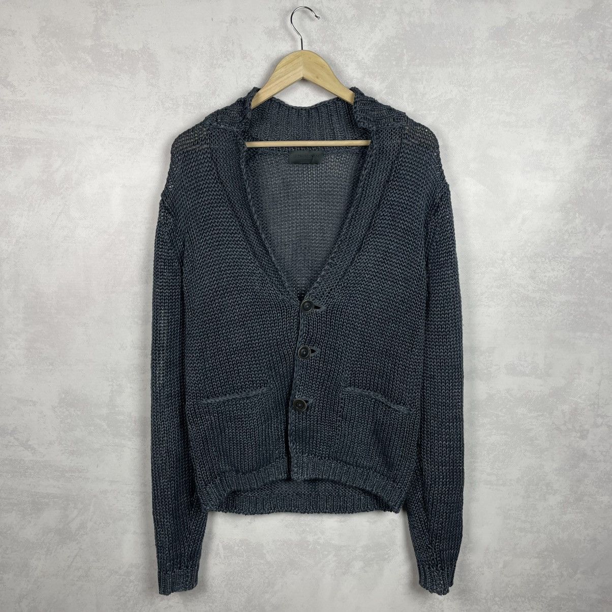 Iris von Arnim Iris Von Arnim Uomo Men’s Net Knit Linen Cardigan Sweater Size US S / EU 44-46 / 1 - 1 Thumbnail