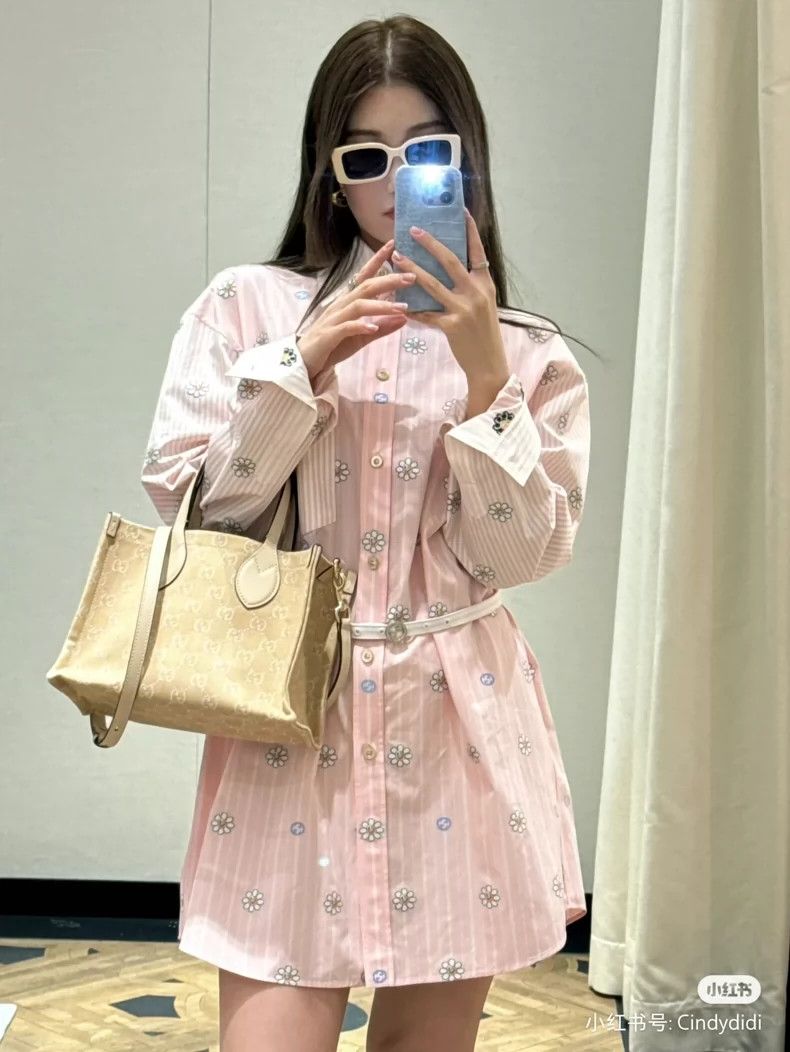 Gucci Gucci Size 36 Shirt 24 new flower logo pink shirt 2501-Next Size US XXS / EU 40 - 9 Thumbnail