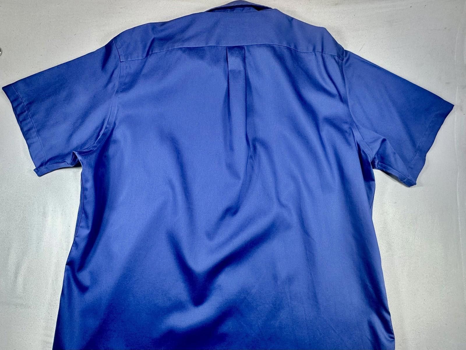 Lands' End Lands End Men's 2XL Blue Short Sleeve Outfitters Button Down Size US XXL / EU 58 / 5 - 2 Thumbnail