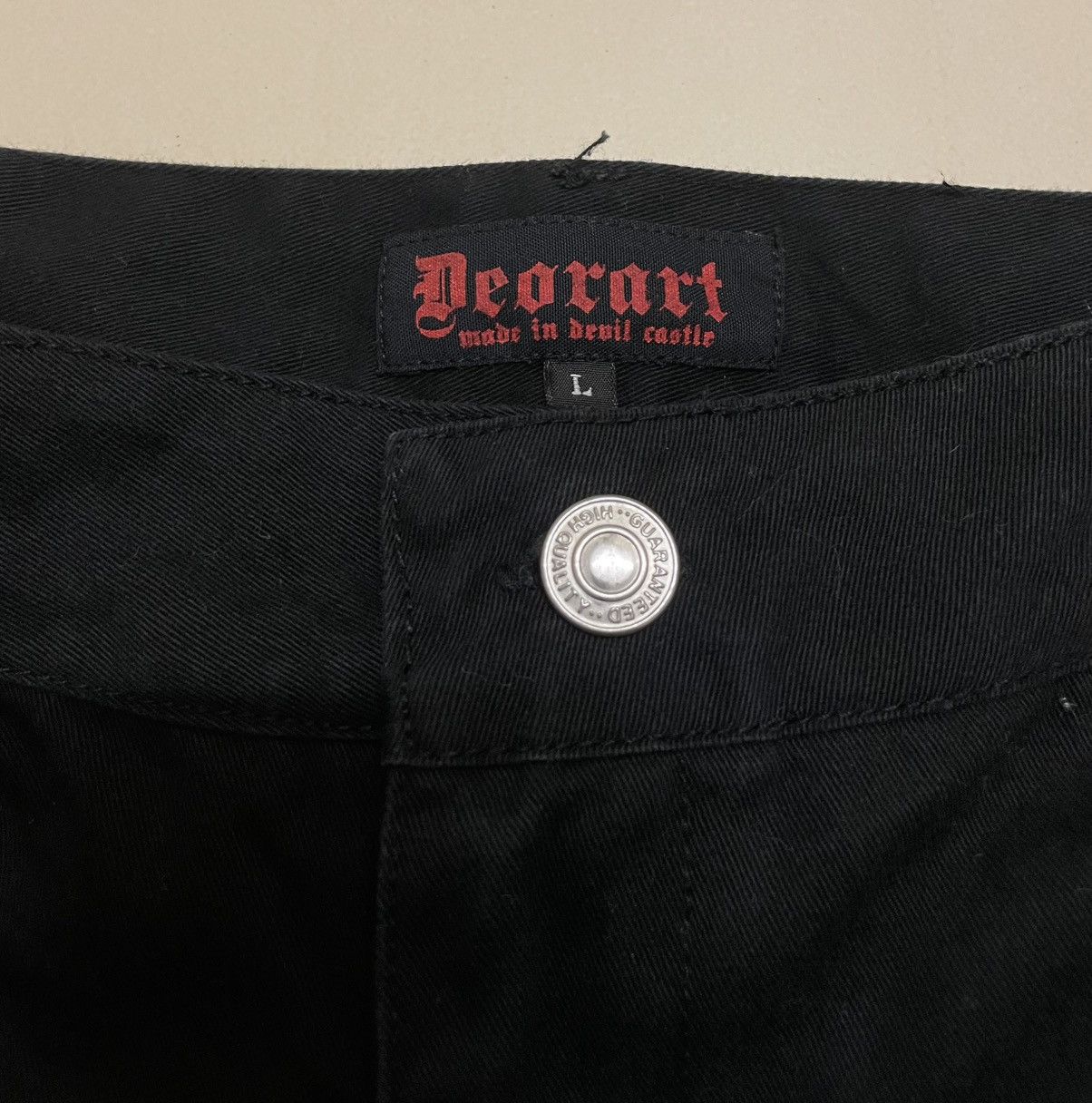 Japanese Brand Deorart Japan Bondage Strap Pants Visual Kei Gothic Punk Size US 31 - 6 Thumbnail