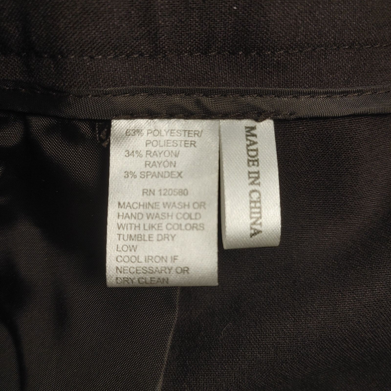 Nordstrom NordstromRack Women 8 Brown Straight Leg Lowrise Dress Pants Size 30" / US 8 / IT 44 - 4 Thumbnail
