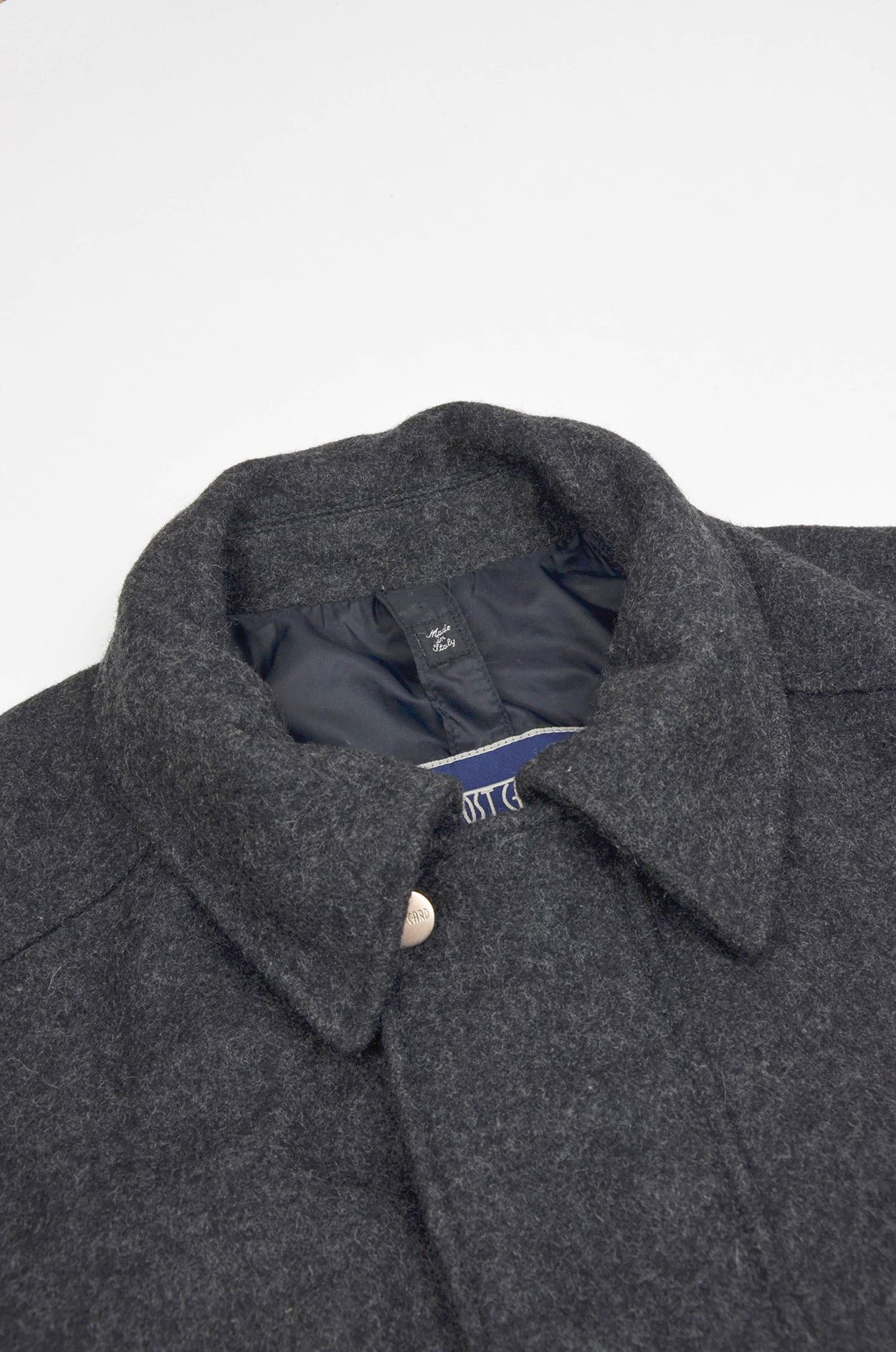 Vintage Post Card Wool Blend Made in Italy Coat Dark Grey 48 Size US M / EU 48-50 / 2 - 6 Thumbnail
