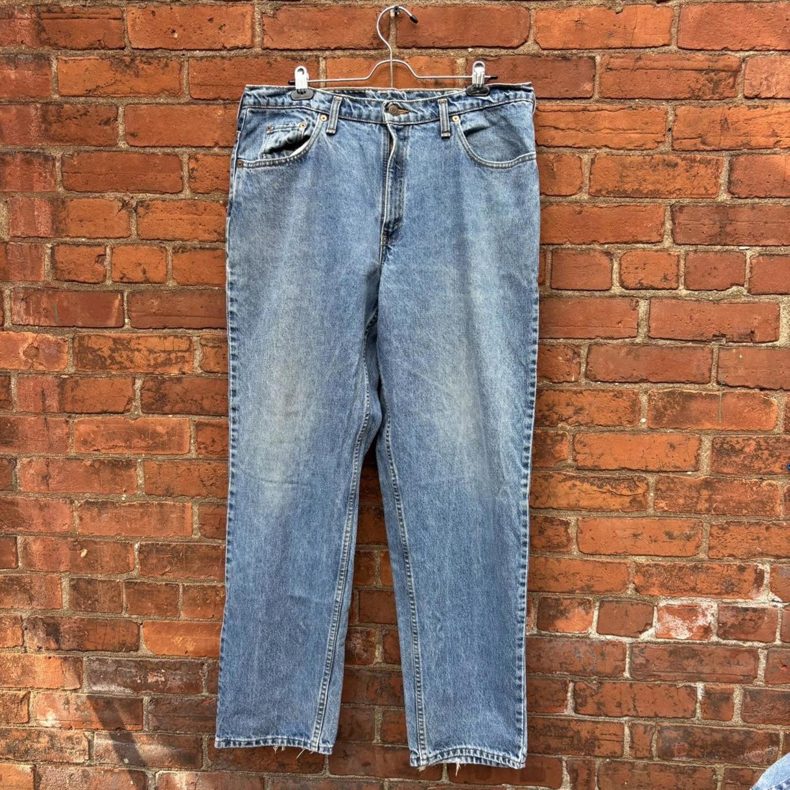 Levi's vintage Levi's 535 light washed euro fit jeans 90s 36x32 Size US 36 / EU 52 - 1 Thumbnail