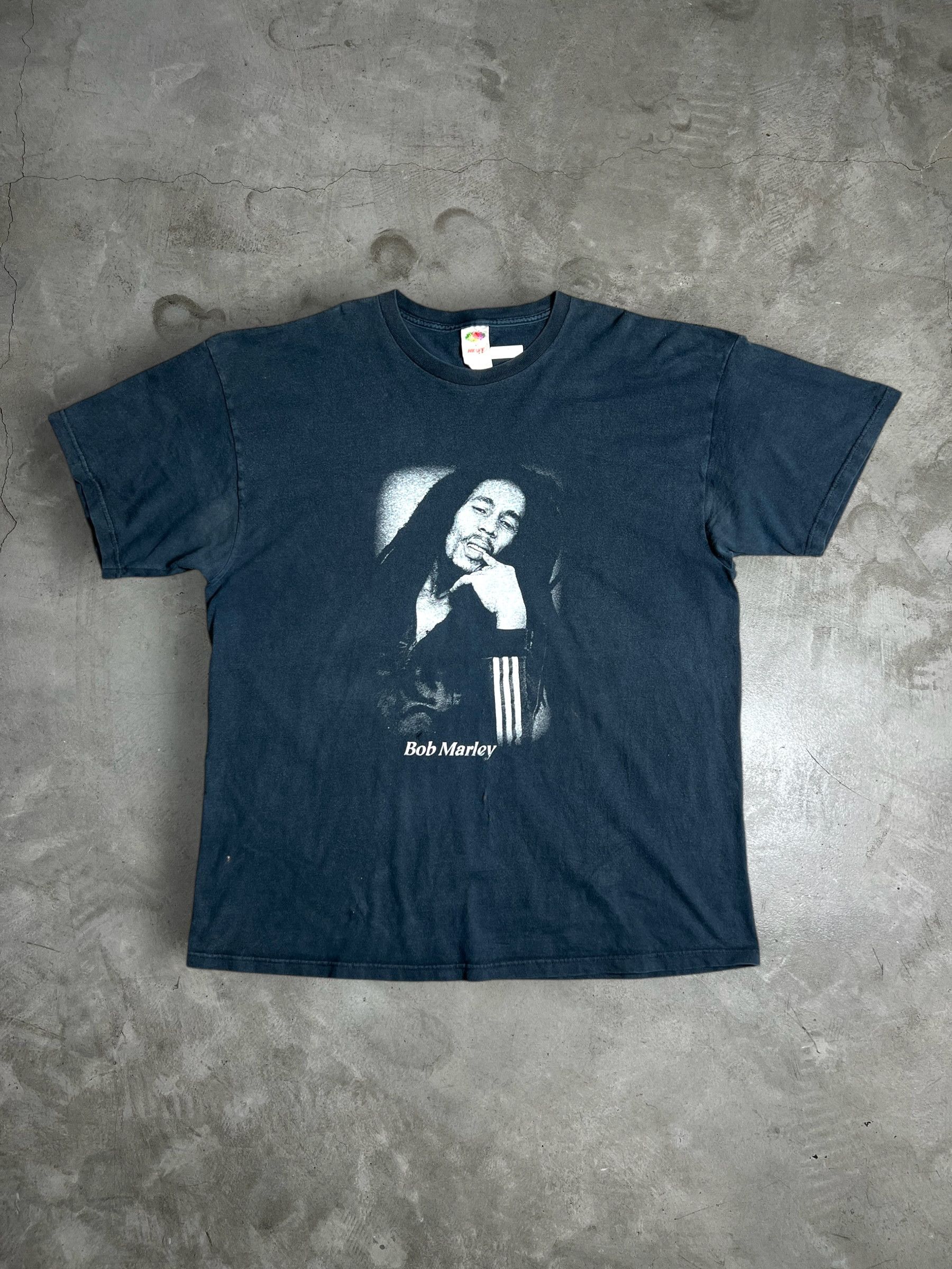 Bob Marley × Vintage VTG Bob Marley Reggae Faded Black Graphic Tee (XXL) GTME583 Size US XXL / EU 58 / 5 - 1 Thumbnail