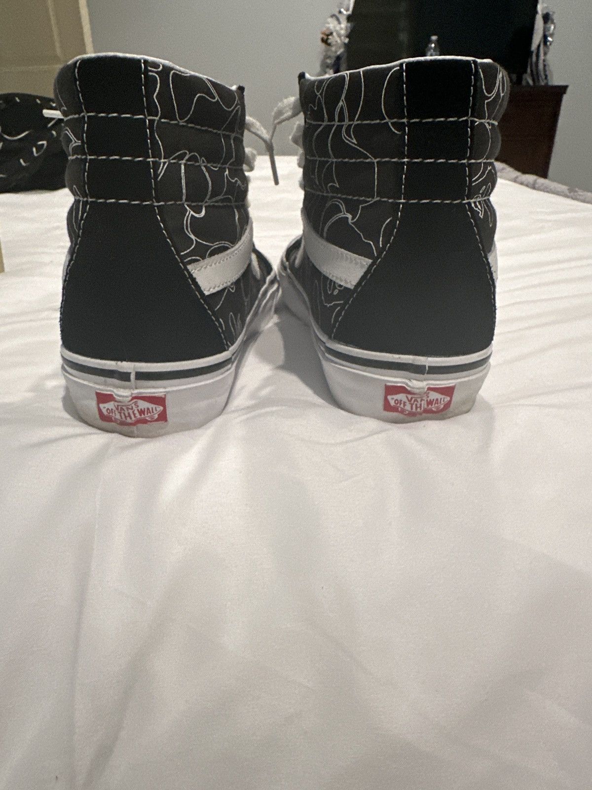 Bape × Vans BAPE VANS SK-8 HI BLACK SIZE 9.5 Size US 9.5 / EU 42-43 - 4 Thumbnail