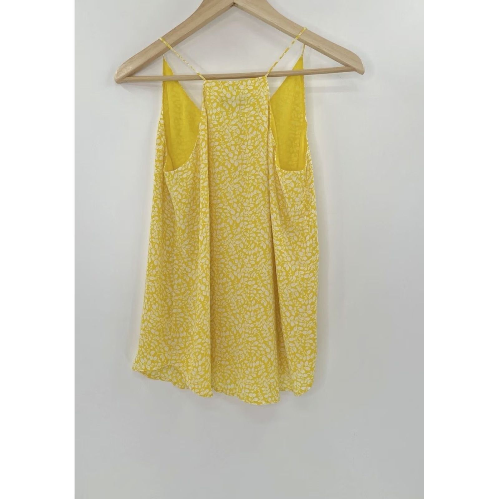 Loft LOFT Yellow Floral Chiffon Strappy Sleeveless Blouse Boho Women's Sz XS Size XS / US 0-2 / IT 36-38 - 2 Thumbnail