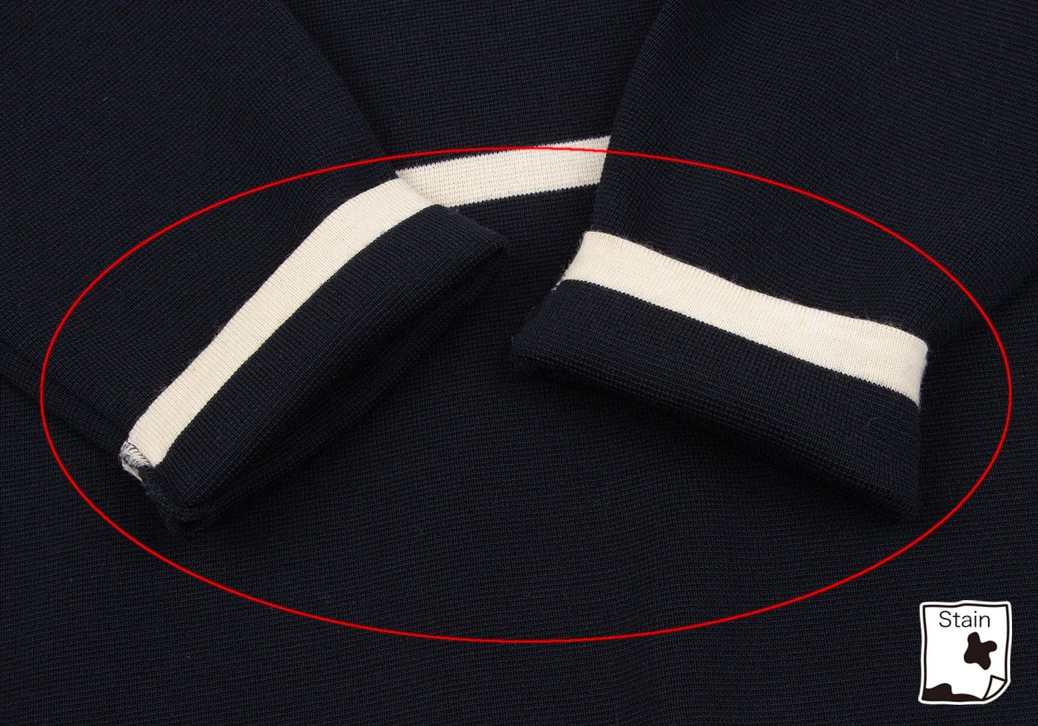 Yohji Yamamoto Yohji Yamamoto Bi-Color Line High Neck Knit Size US M / EU 48-50 / 2 - 6 Thumbnail