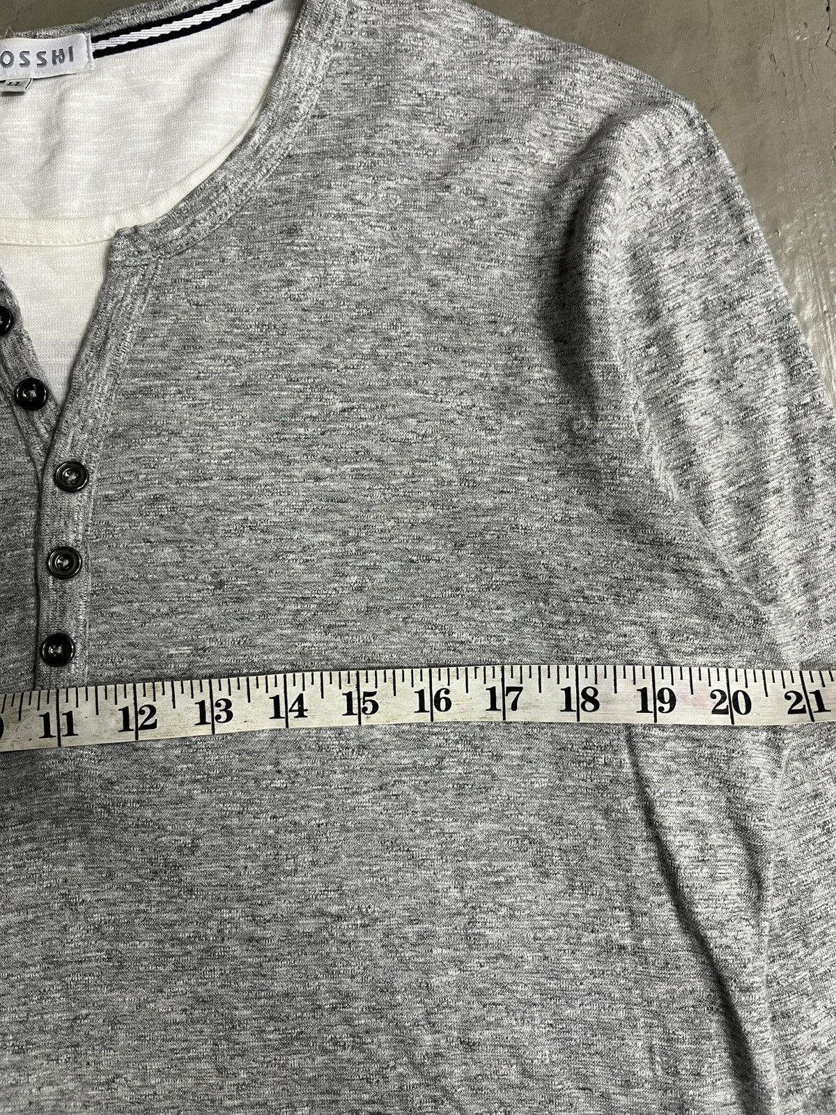 Japanese Brand Japanese Double Layer Henley Tshirt Raf Simons Style Size US L / EU 52-54 / 3 - 5 Thumbnail