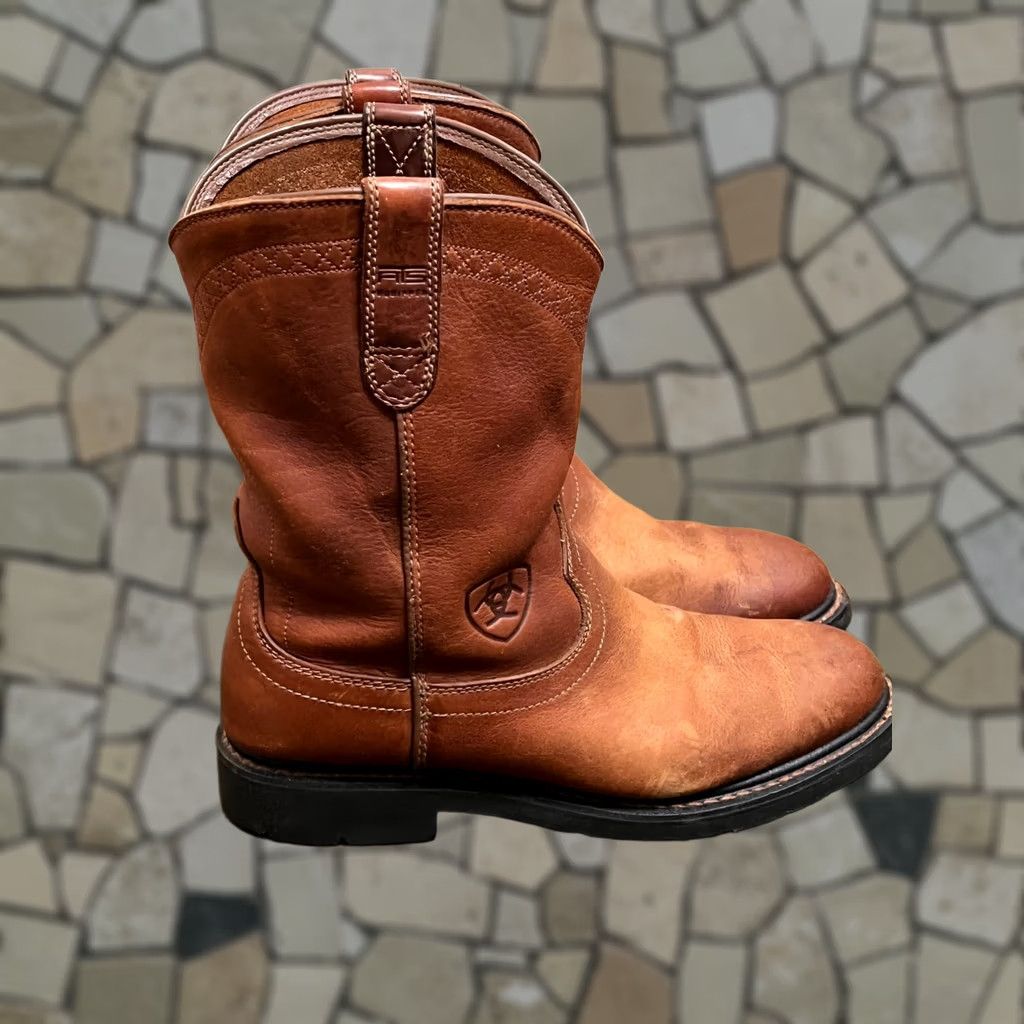 Ariat Sierra Work Boots Mens 9.5D Brown Leather Waterproof 10002385 Slip Resist Ariat Sierra Work Boots | eBay main image 4