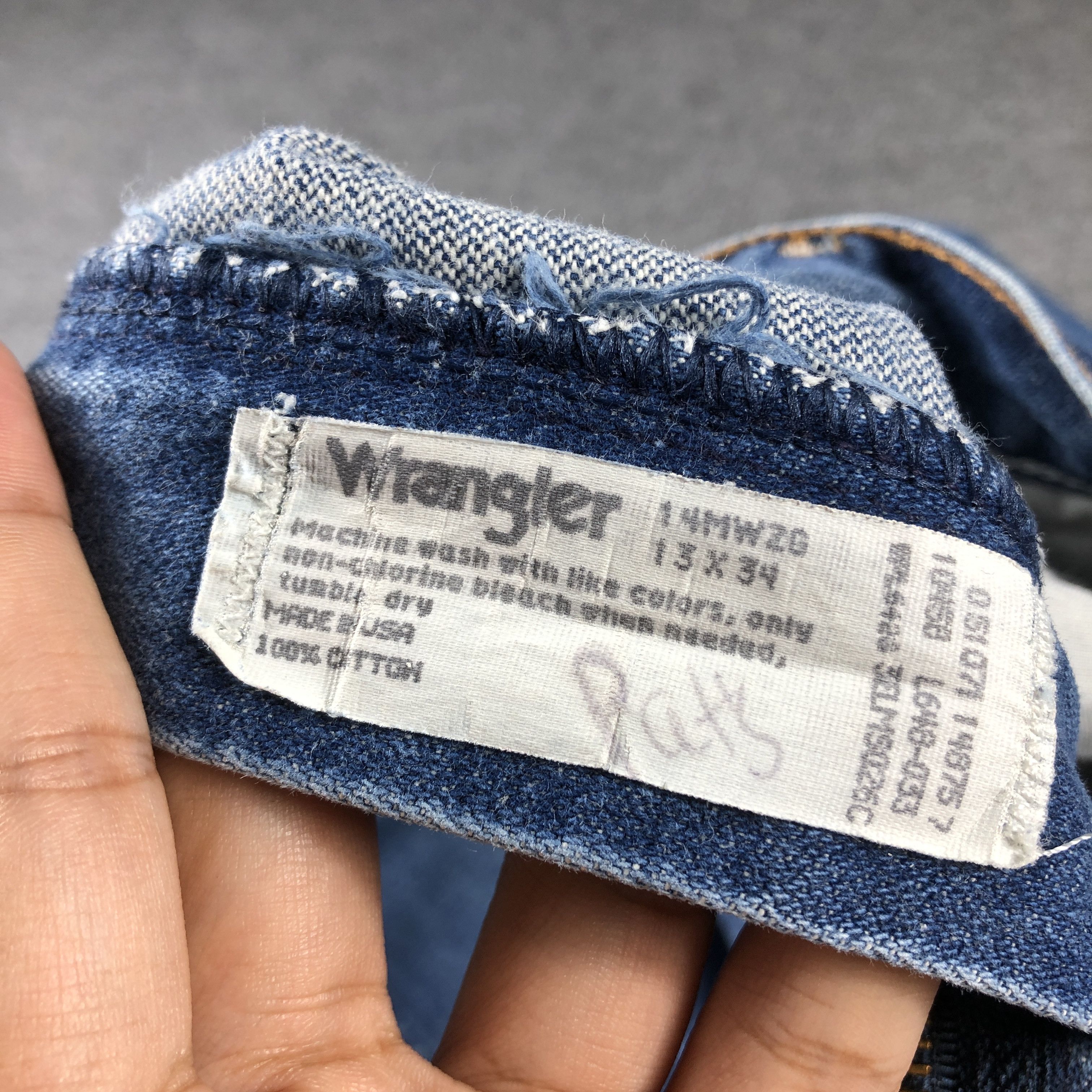 Vintage × Wrangler Vintage Wrangler Light Blue Wash Jeans L673 Size US 32 / EU 48 - 9 Thumbnail