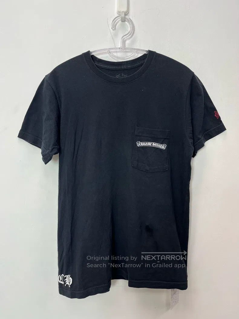 CHROME HEARTS Size M Black and red short sleeves