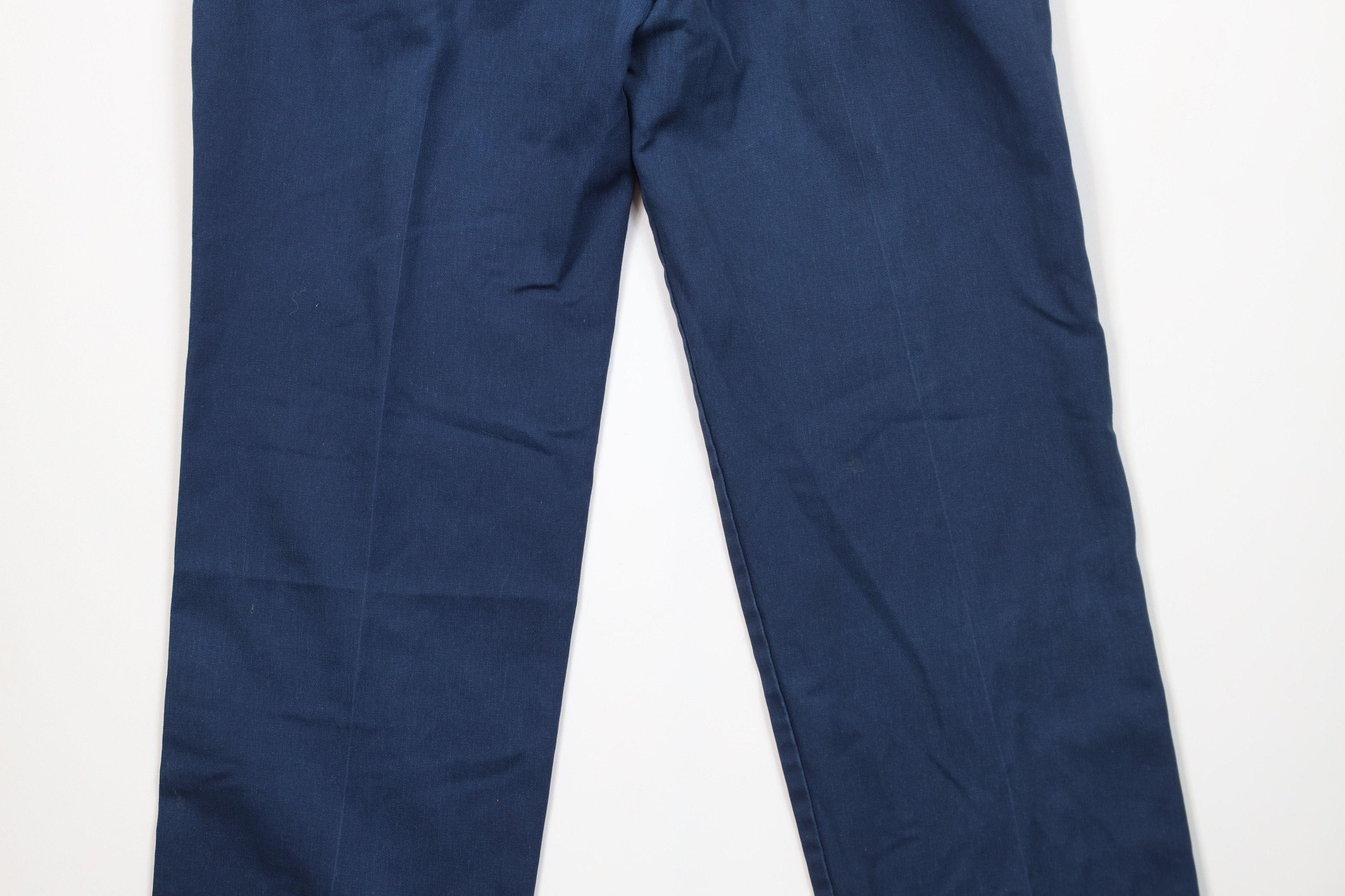 Vintage Vintage 90s Streetwear Workwear Mechanic Pants Blue USA Size US 33 - 14 Thumbnail