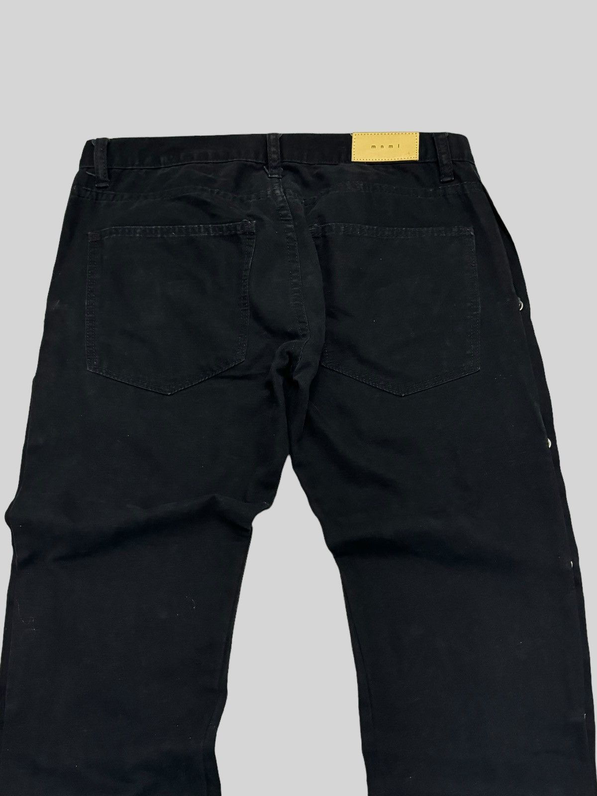 Hysteric Glamour × Japanese Brand Vintage MNML Double Knee Side Button Zipper Bondage Denim Size US 33 - 9 Thumbnail