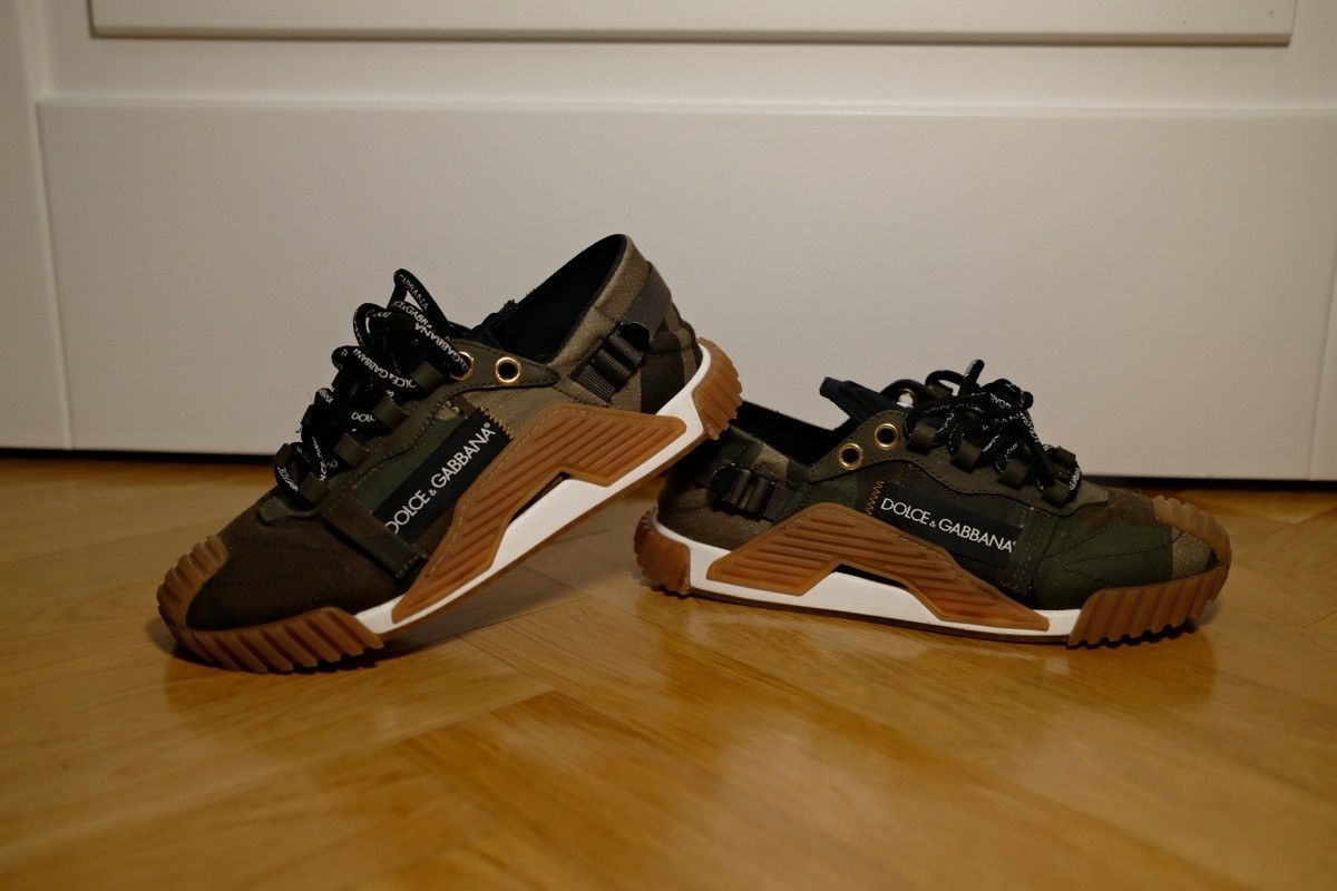 Dolce & Gabbana Dolce & Gabbana Sneakers Unisex Military Green Size US 7.5 / IT 37.5 - 1 Thumbnail