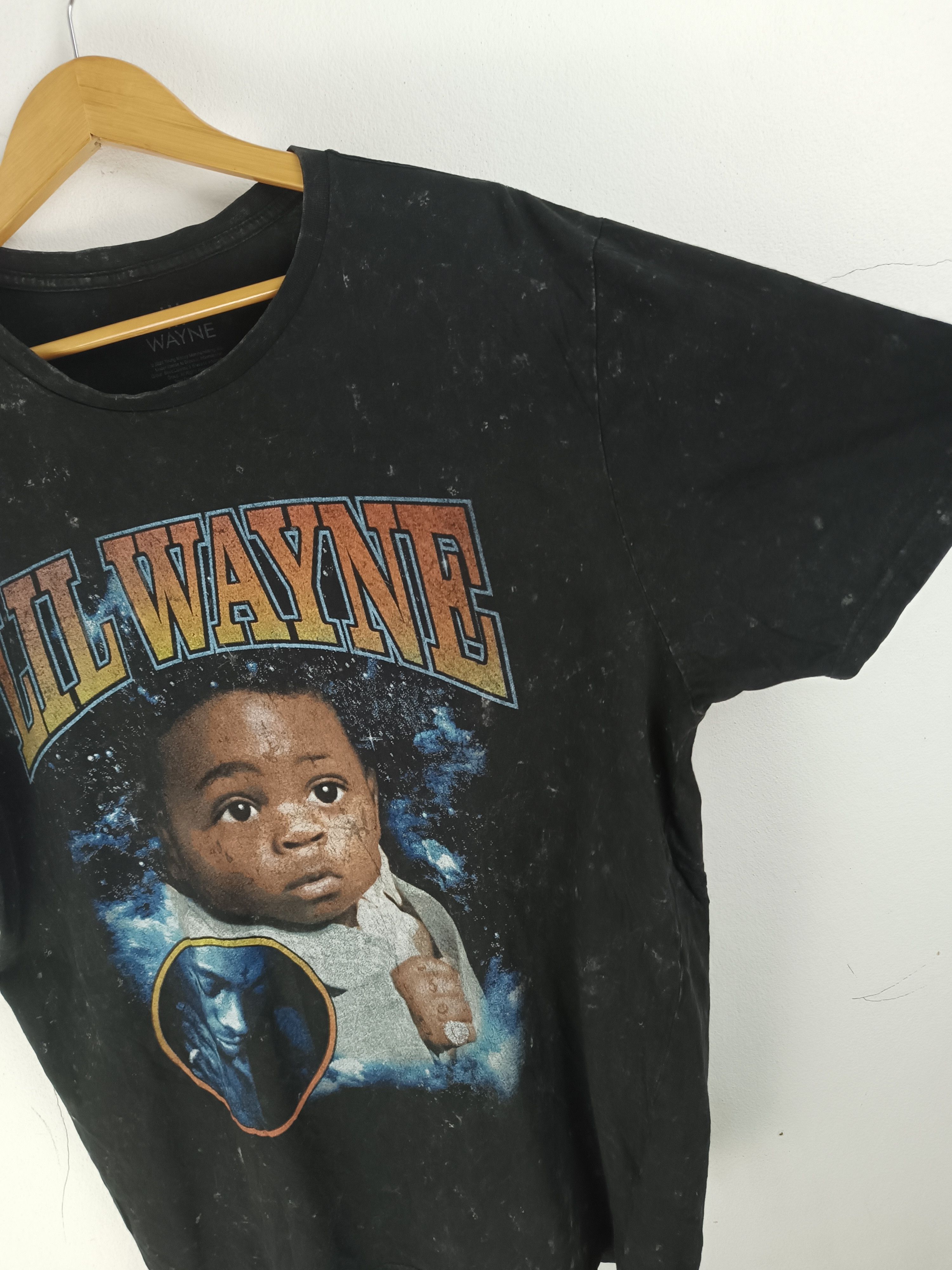 Rap Tees THRASHED FADED VINTAGE LIL WAYNE BABY TEE eminem 50cent Size US L / EU 52-54 / 3 - 14 Thumbnail