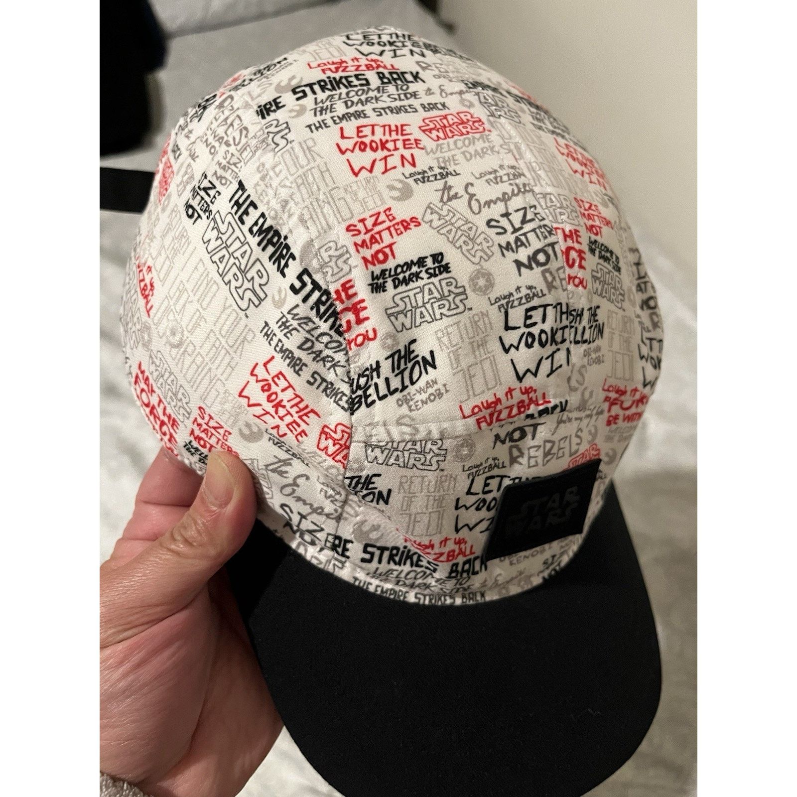Disney Disney Parks Star Wars 5 Panel Hat Quote Print Snapback BNWT Size ONE SIZE - 3 Thumbnail