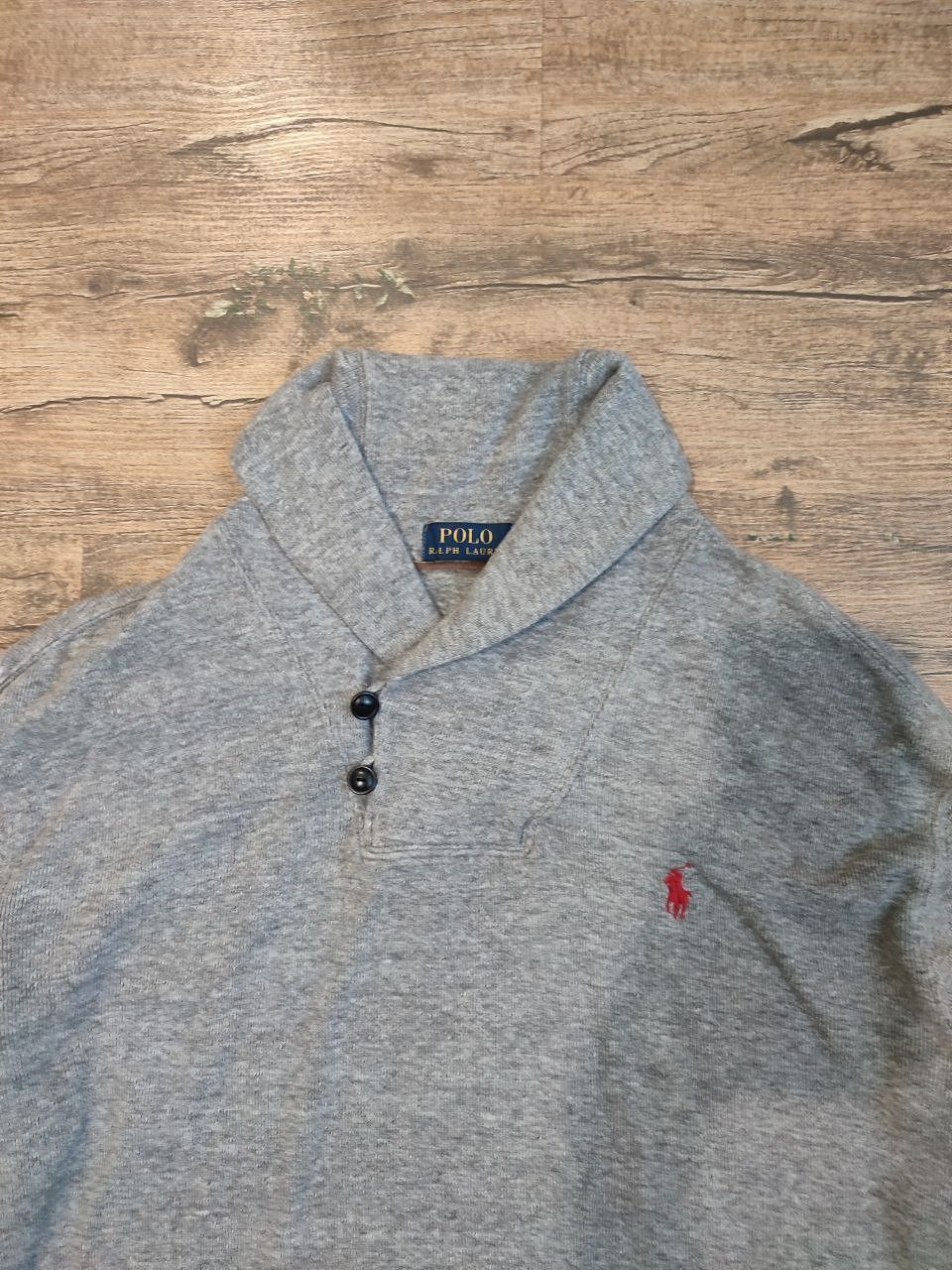 Polo Ralph Lauren POLO RALPH LAUREN Shawl-collar cotton knit sweater Size M Size US M / EU 48-50 / 2 - 5 Thumbnail