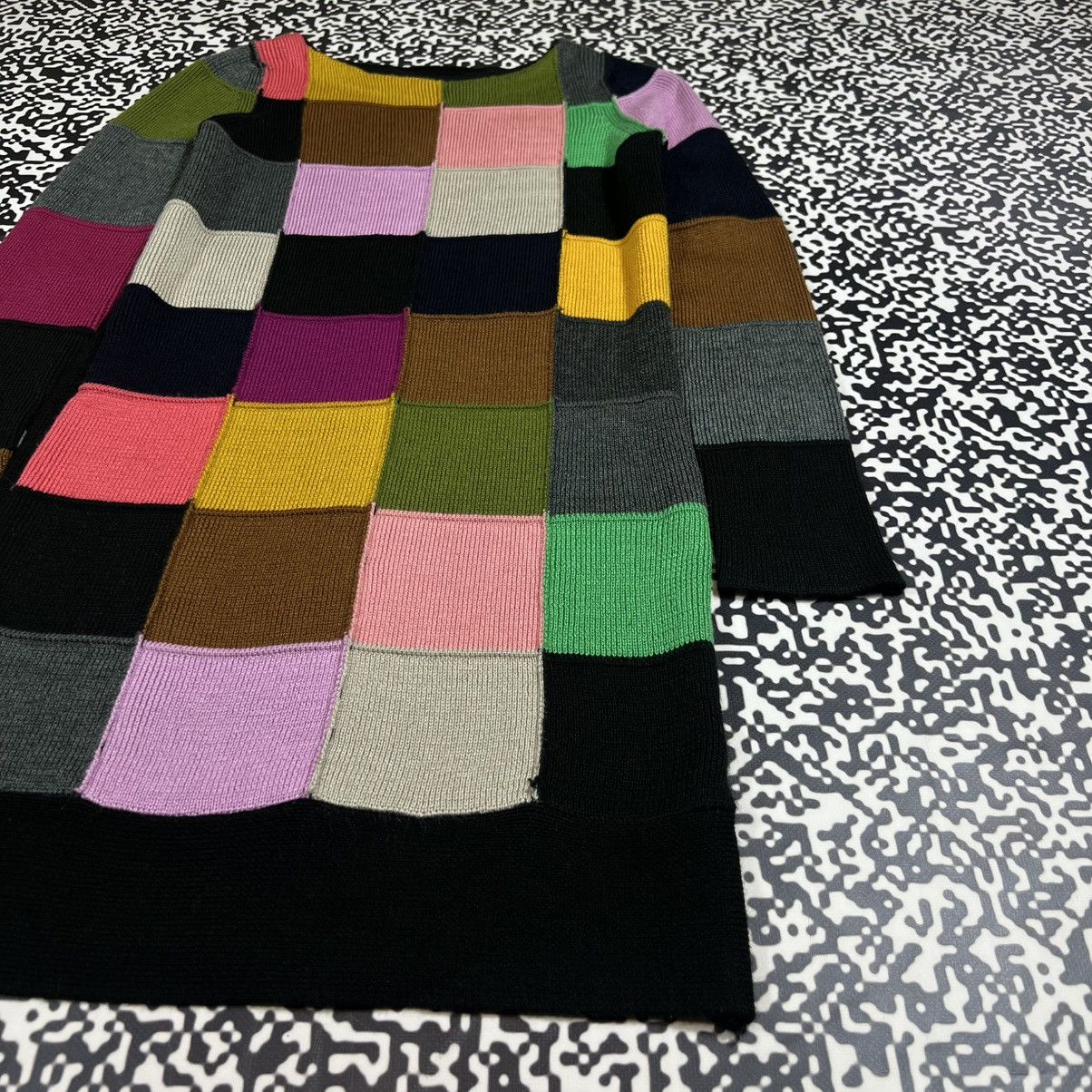 Sonia Rykiel Vintage Y2K Sonia Rykiel Patchwork Japanese Style Mini Dress Size M / US 6-8 / IT 42-44 - 9 Thumbnail
