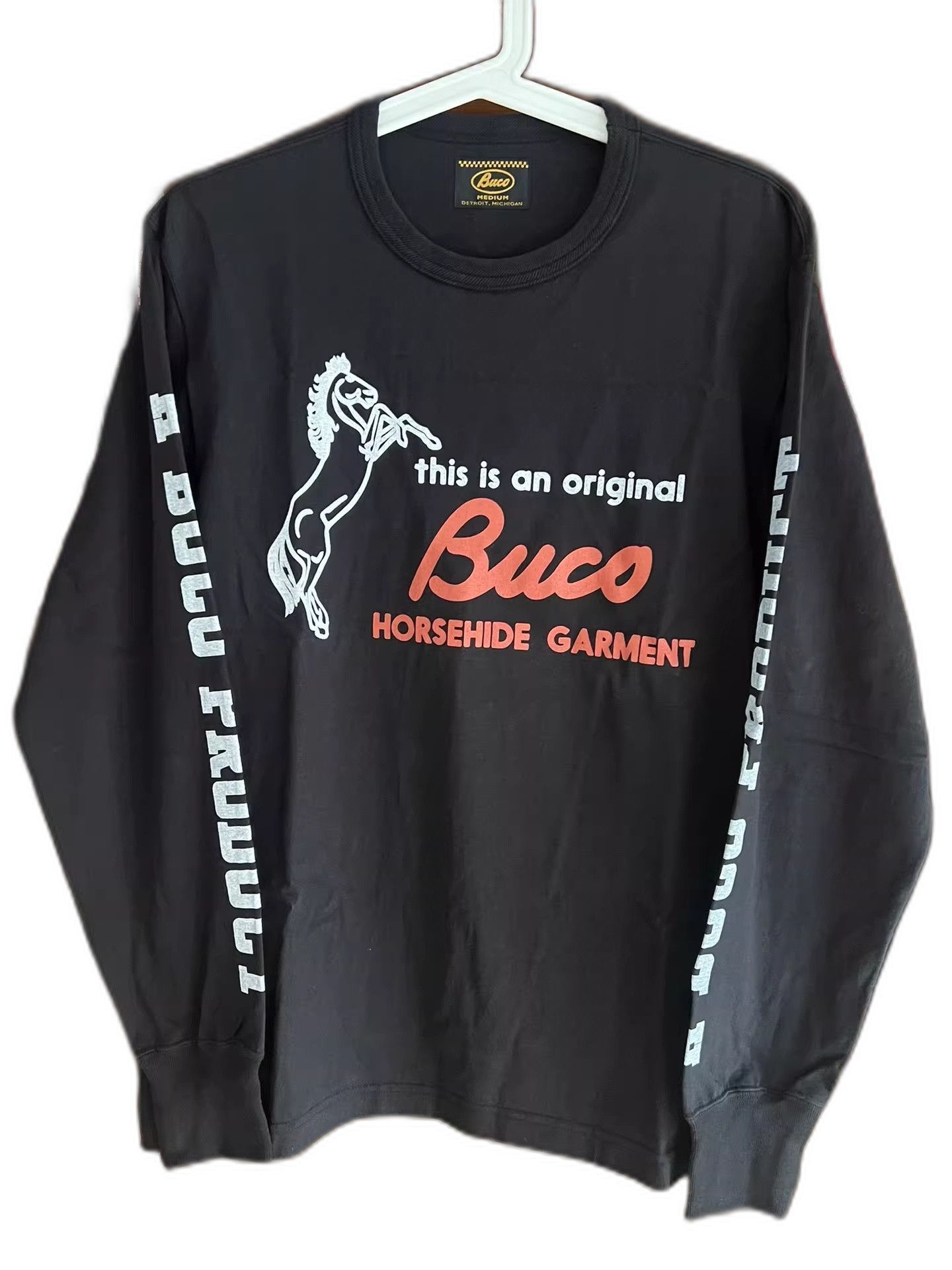 The Real McCoy's Real McCoy BUCO Black Motorcycle Long-sleeve T Size US M / EU 48-50 / 2 - 1 Thumbnail