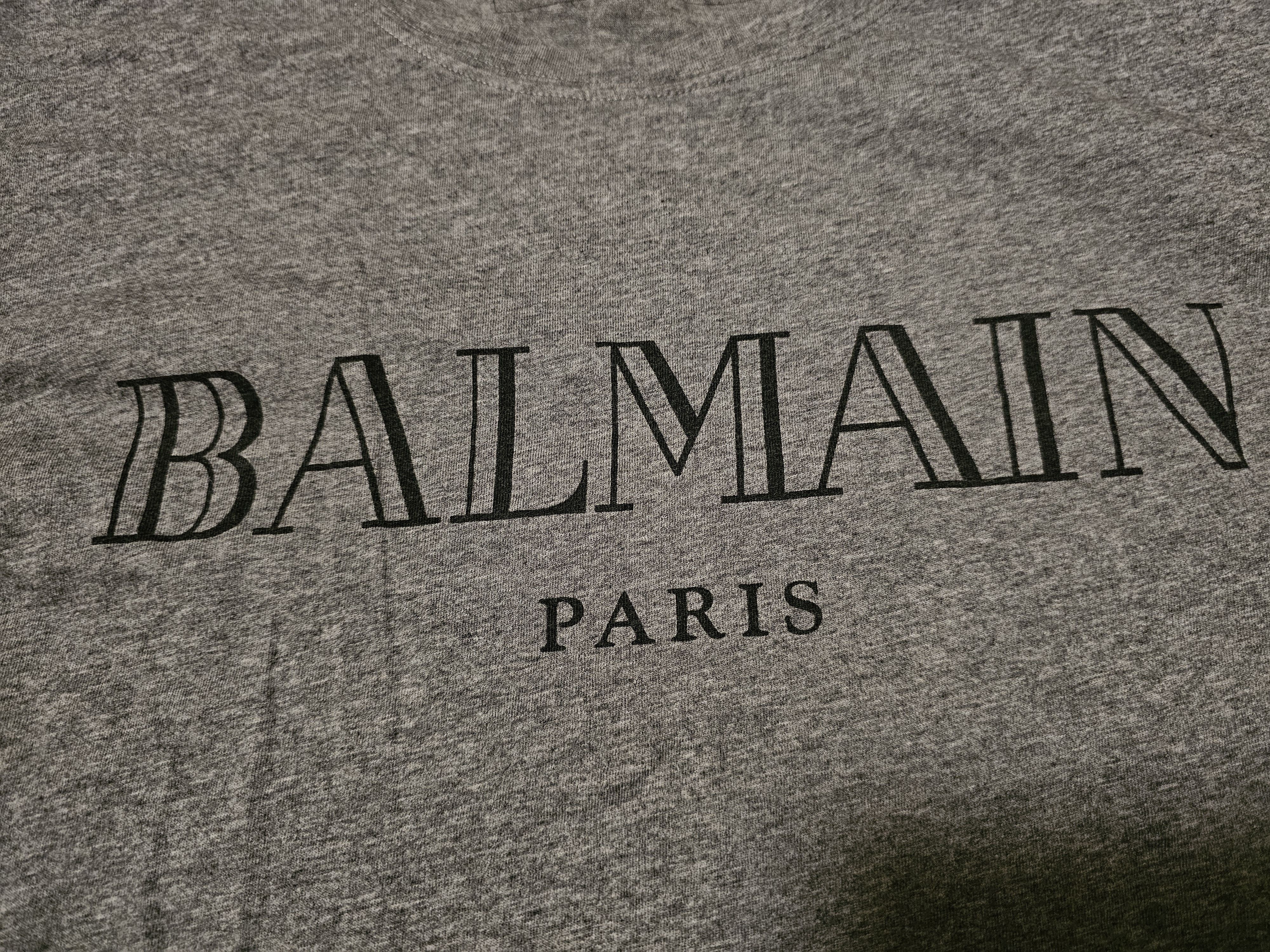Balmain Balmain men's gray T-shirts size L Size US L / EU 52-54 / 3 - 2 Thumbnail