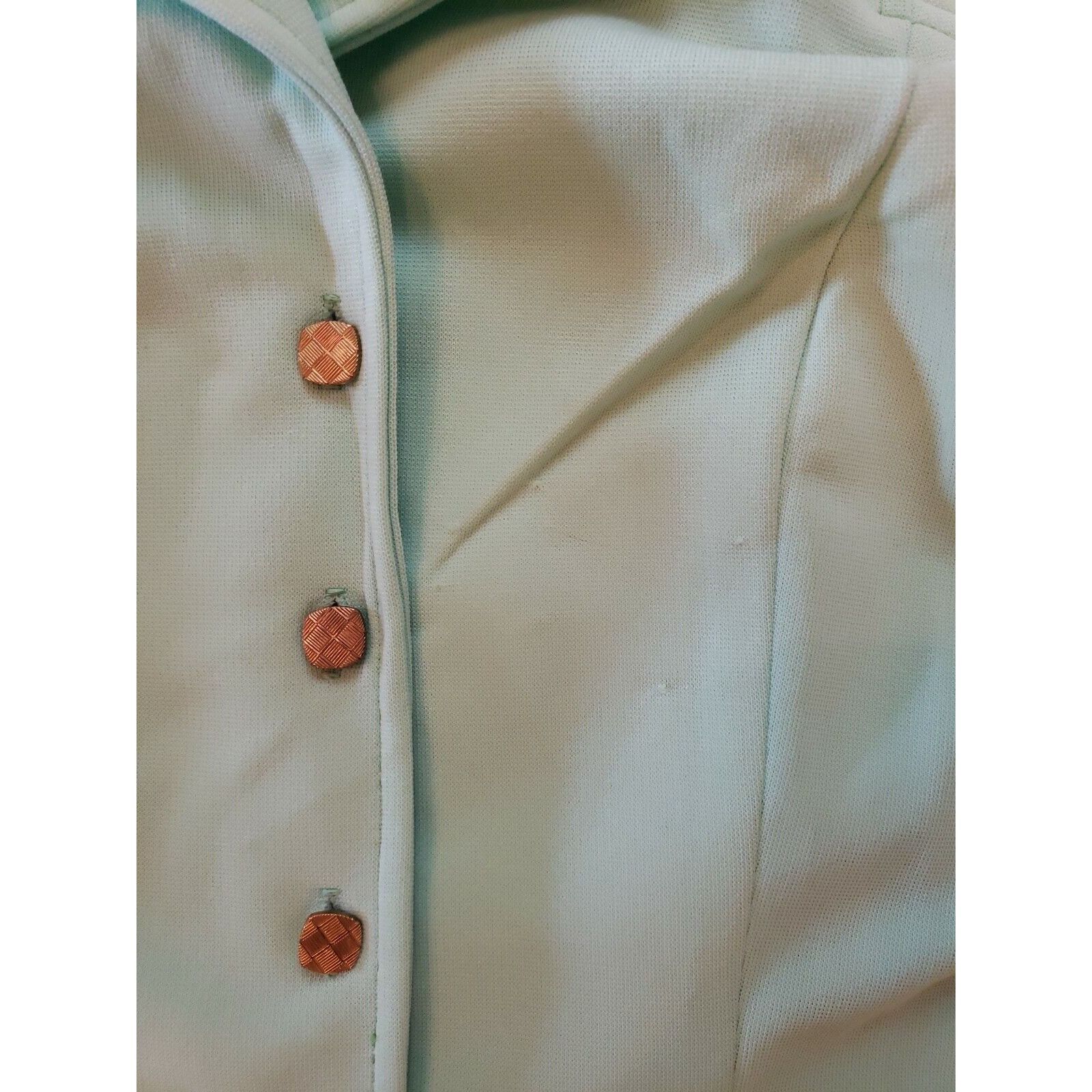 Vintage Vtg Mod Dress Womens S/M Mint Green Vintage Polyester Knit R Size M / US 6-8 / IT 42-44 - 10 Thumbnail