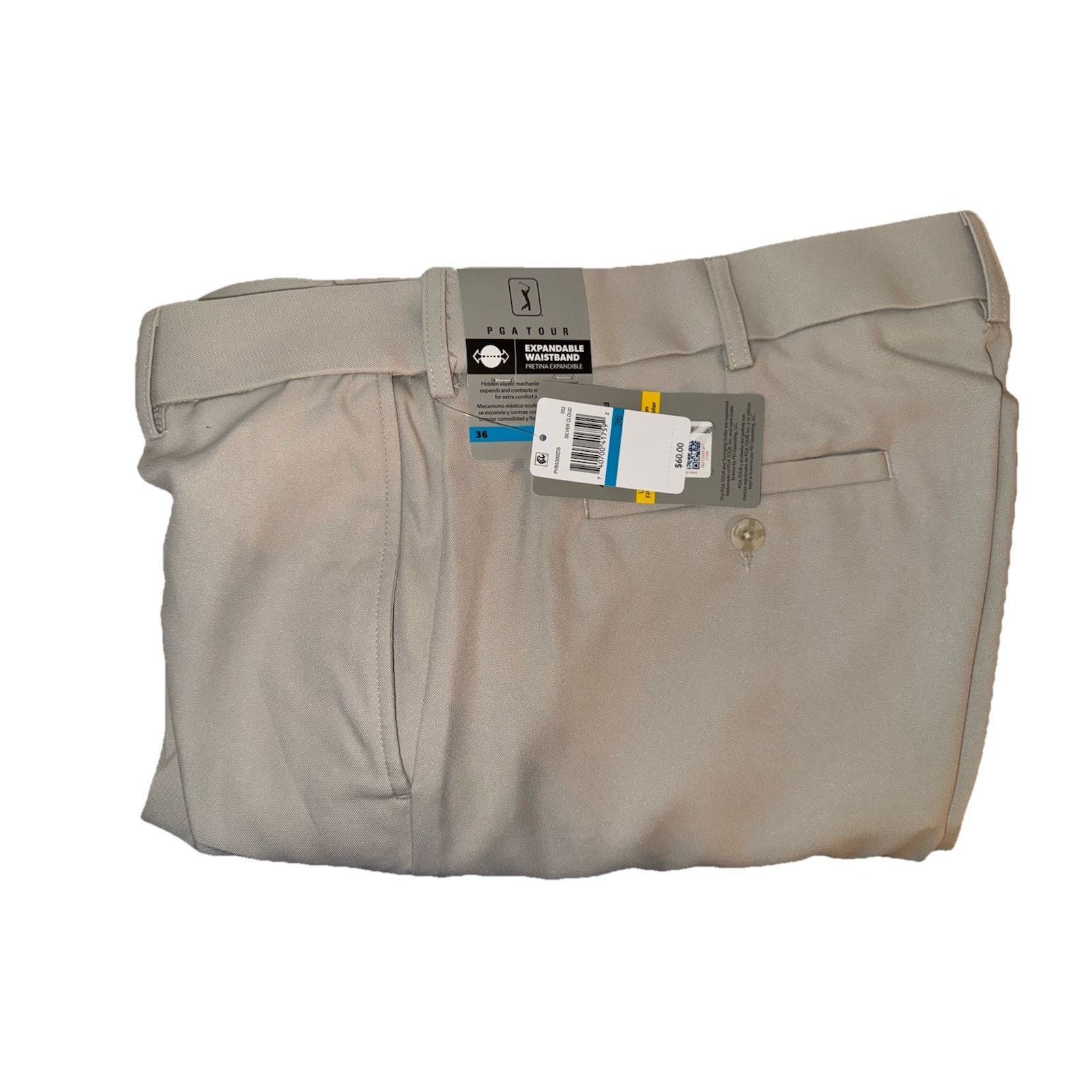 PGA Tour PGA TOUR Men's 9" Golf Shorts Expandable Waist 36” Size US 36 / EU 52 - 1 Thumbnail