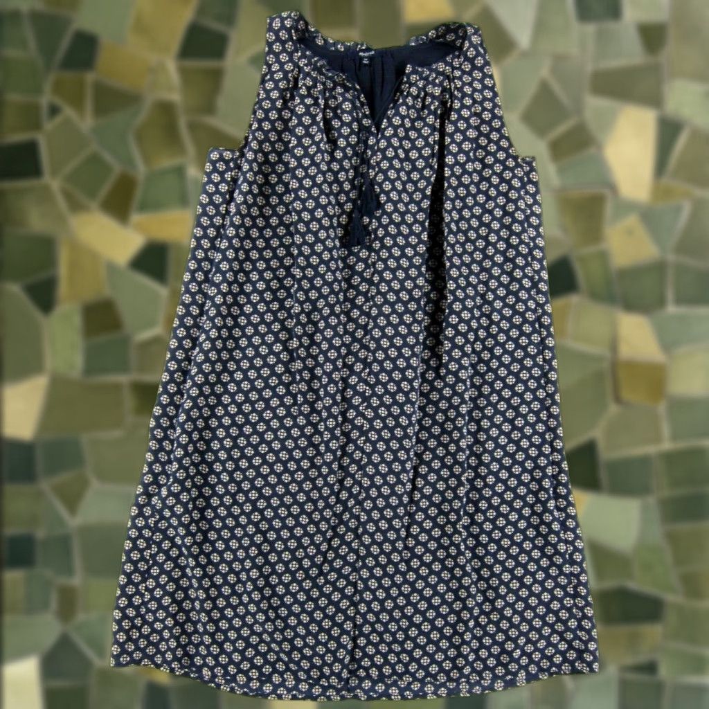 Madewell Madewell Silk Blue Sleeveless Pocket Tunic Shift Shirt Tank Dress XS Size XS / US 0-2 / IT 36-38 - 1 Thumbnail
