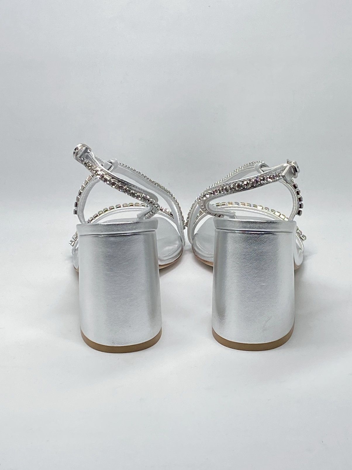 Stuart Weitzman Stuart Weitzman Embellished Metallic Leather Sandals size 7 Size US 7 / IT 37 - 8 Thumbnail