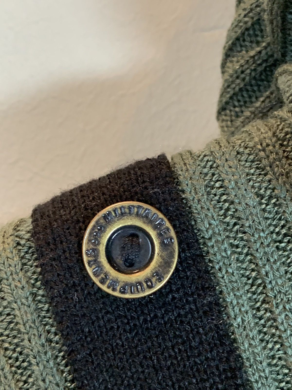 Vintage *RARE* Vintage 1960’s French Military Knit Hoodie Sweater Size US S / EU 44-46 / 1 - 6 Thumbnail