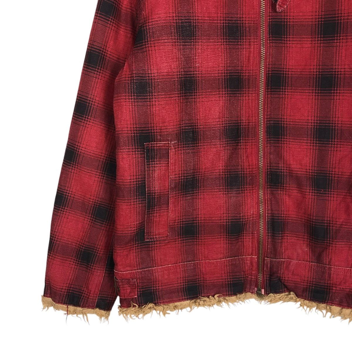 Hysteric Glamour 🔥VTG BIKER JACKET RANCH WEAR MARLONO FUR BLANKET TARTAN Size US L / EU 52-54 / 3 - 6 Thumbnail