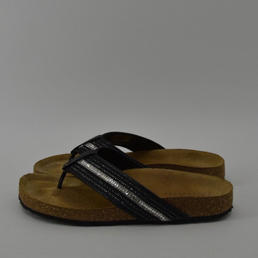 Other Italian Shoemaker Nessa Women Sz 9 Sandals Thong Rhinestones Size US 9 / IT 39 - 13 Thumbnail